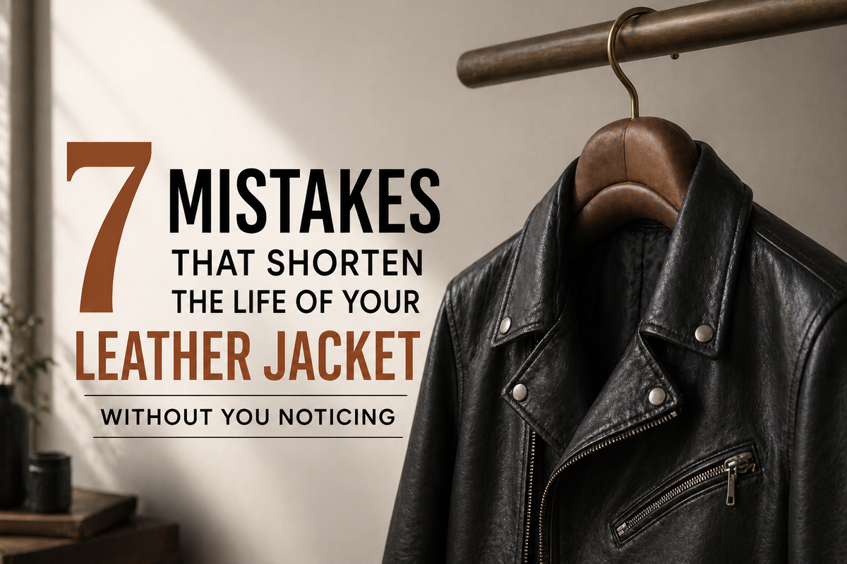 7 Mistakes That Shorten the Life of Your Leather Jacket Without You Noticing