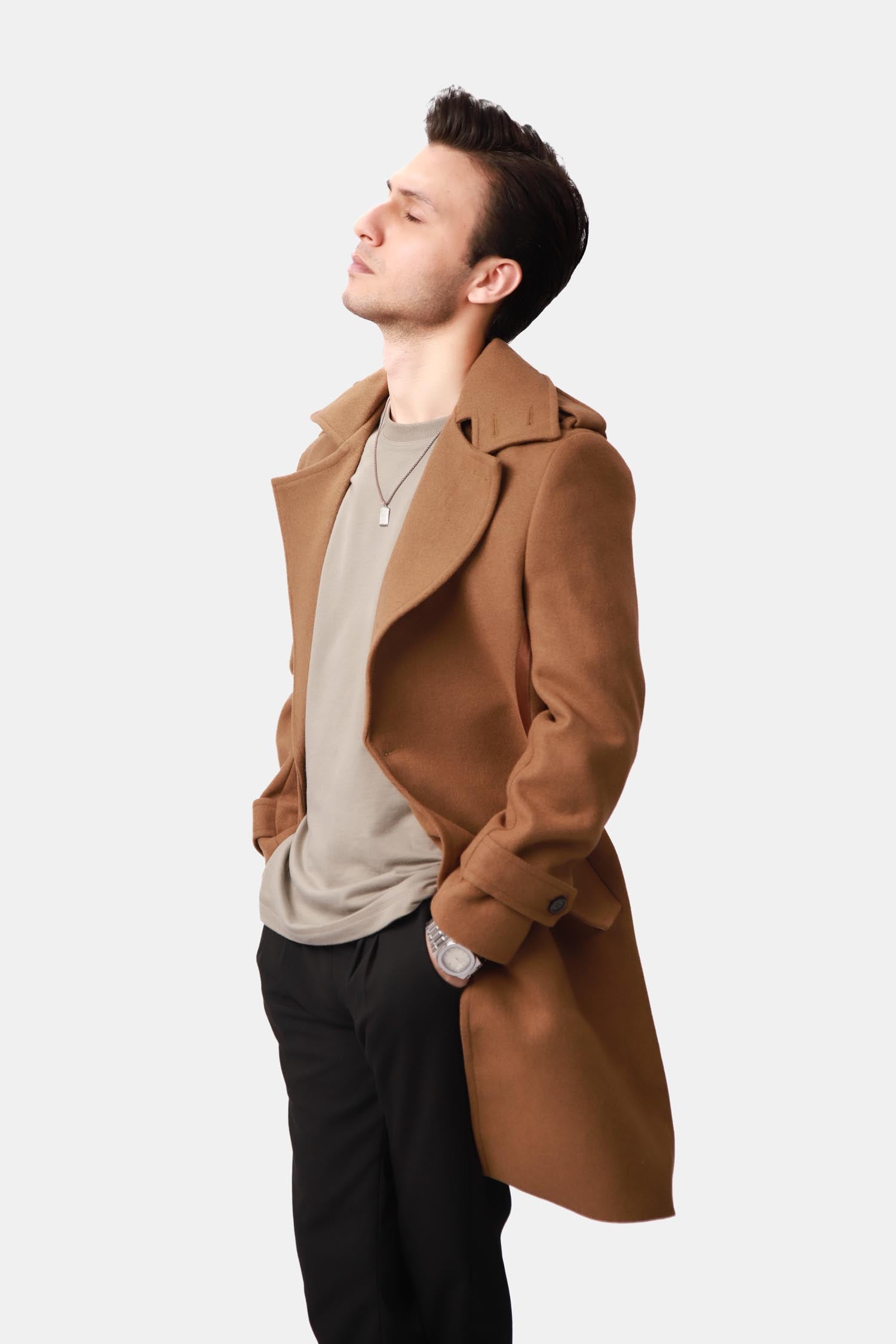 Wool Trench Coat For Men
