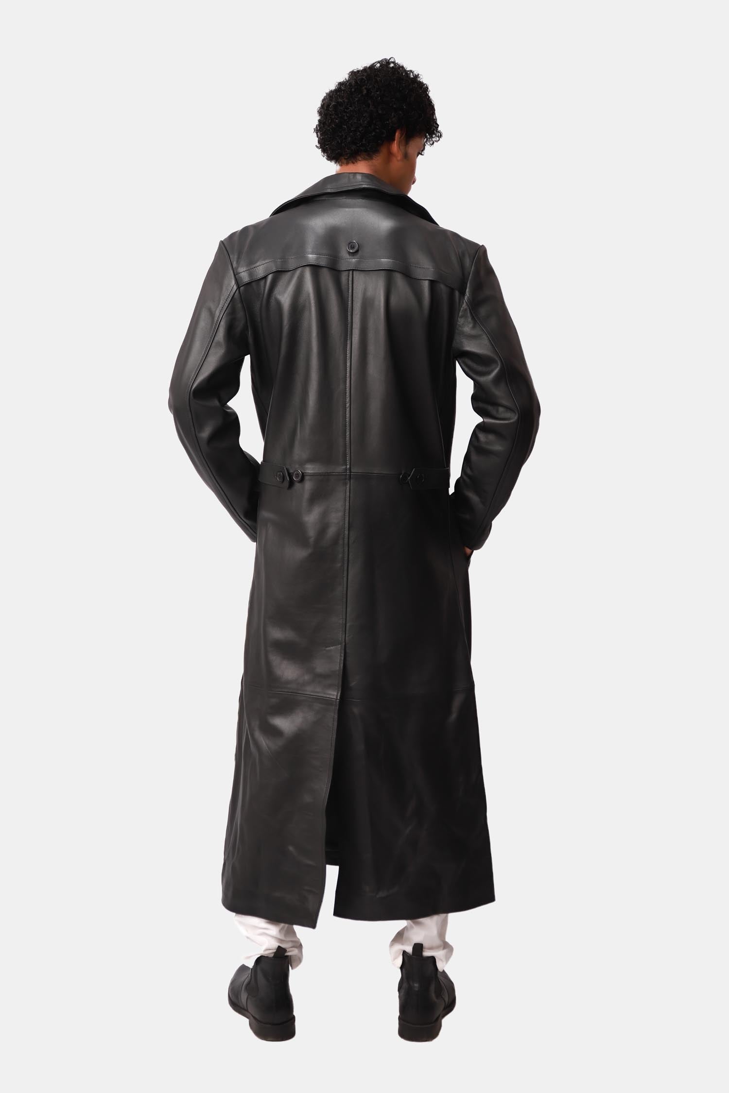 Leather Duster Coat For Men
