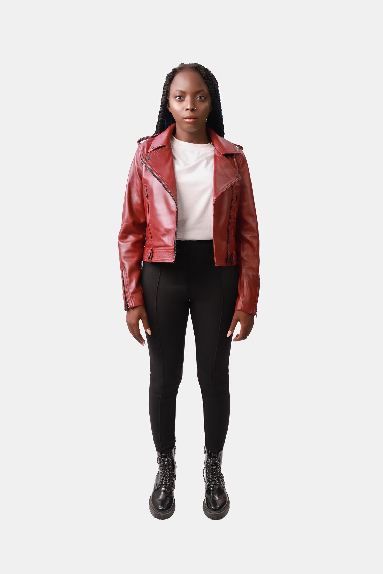 Biker Leather Jacket For Women