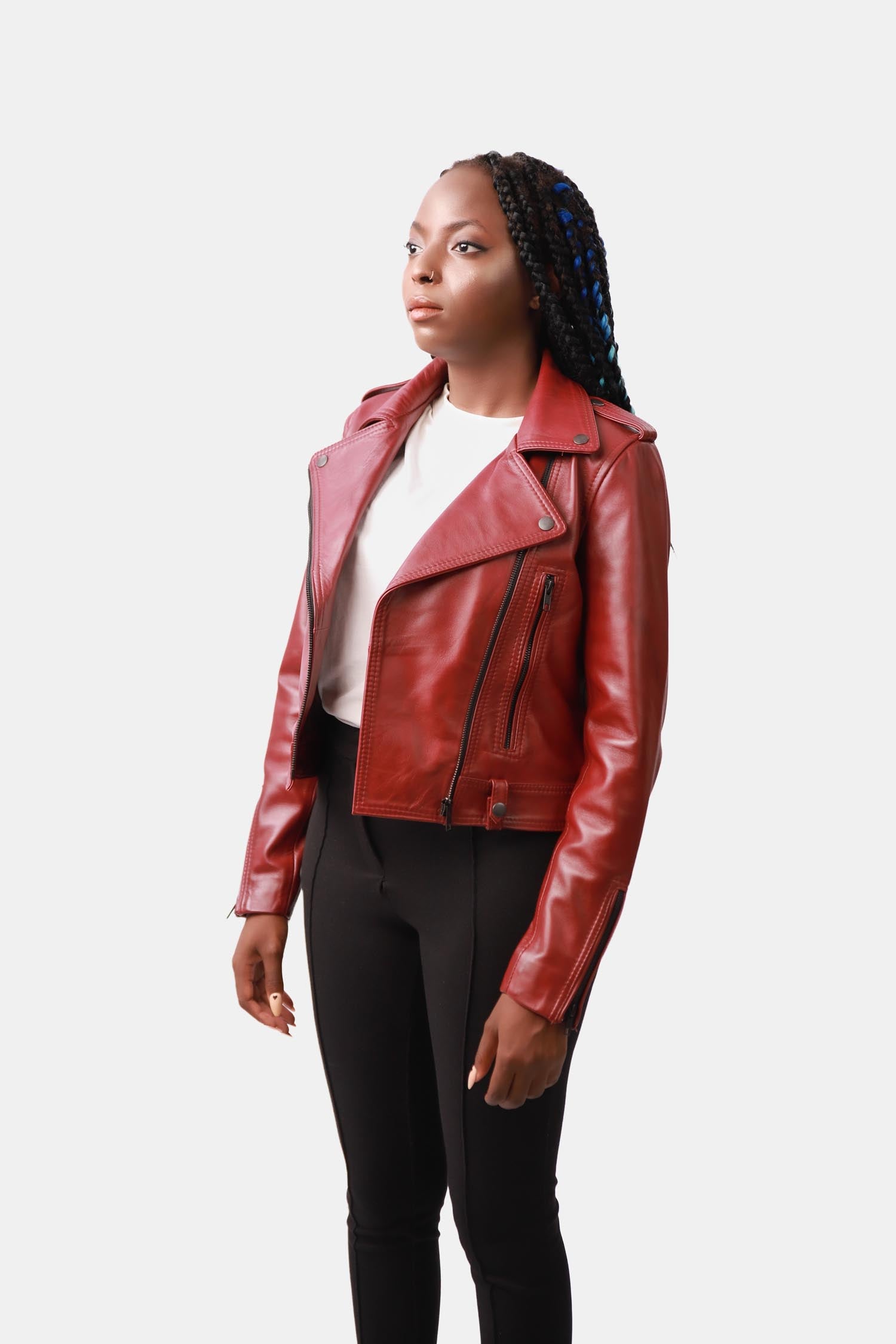 Biker Leather Jacket For Women