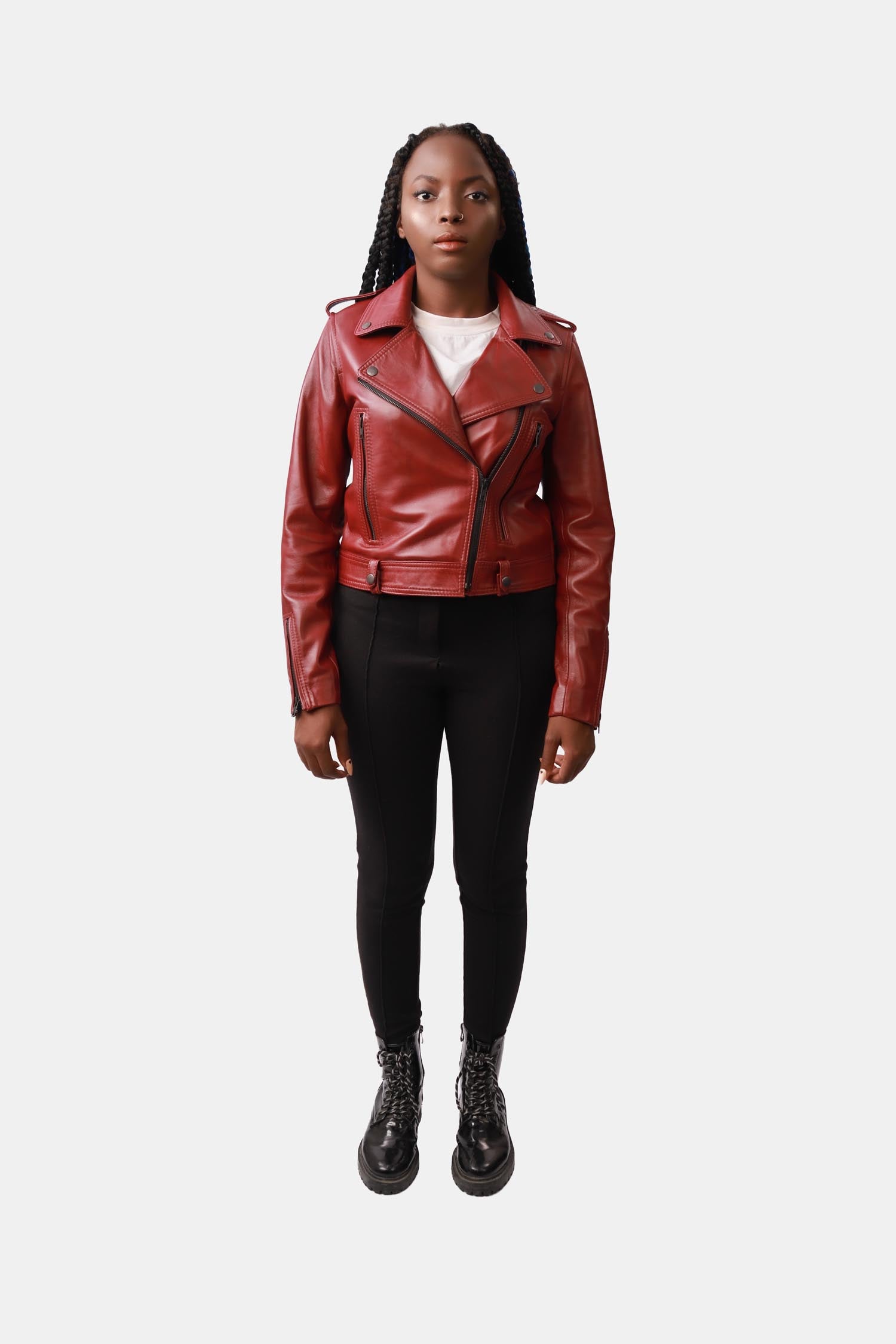 Biker Leather Jacket For Women