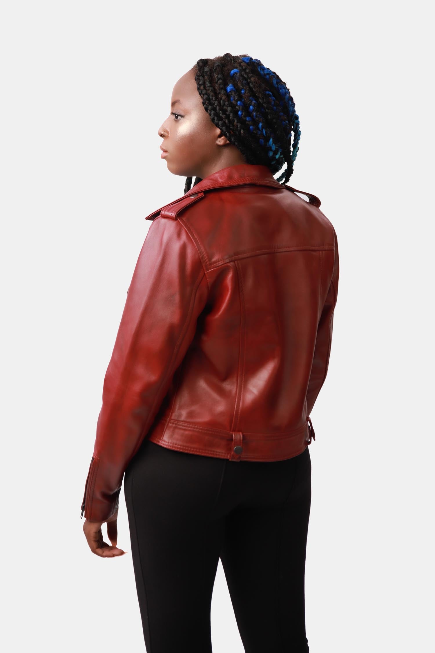 Biker Leather Jacket For Women