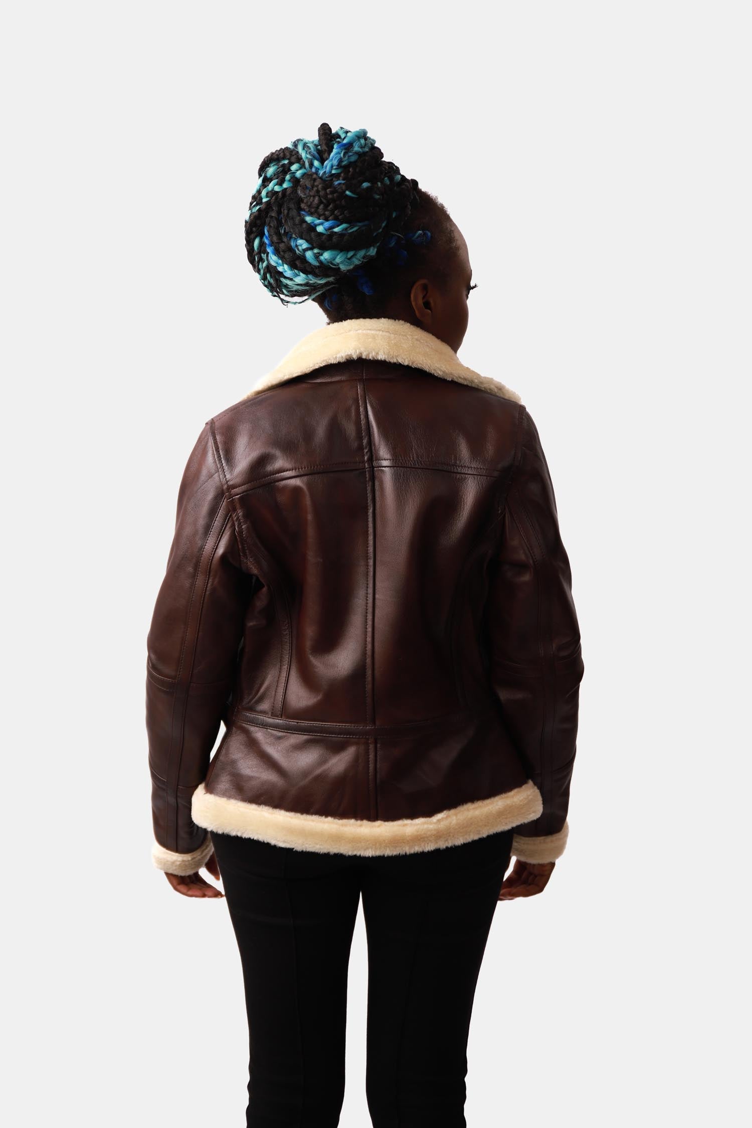 Dark Brown Bomber Leather Jacket