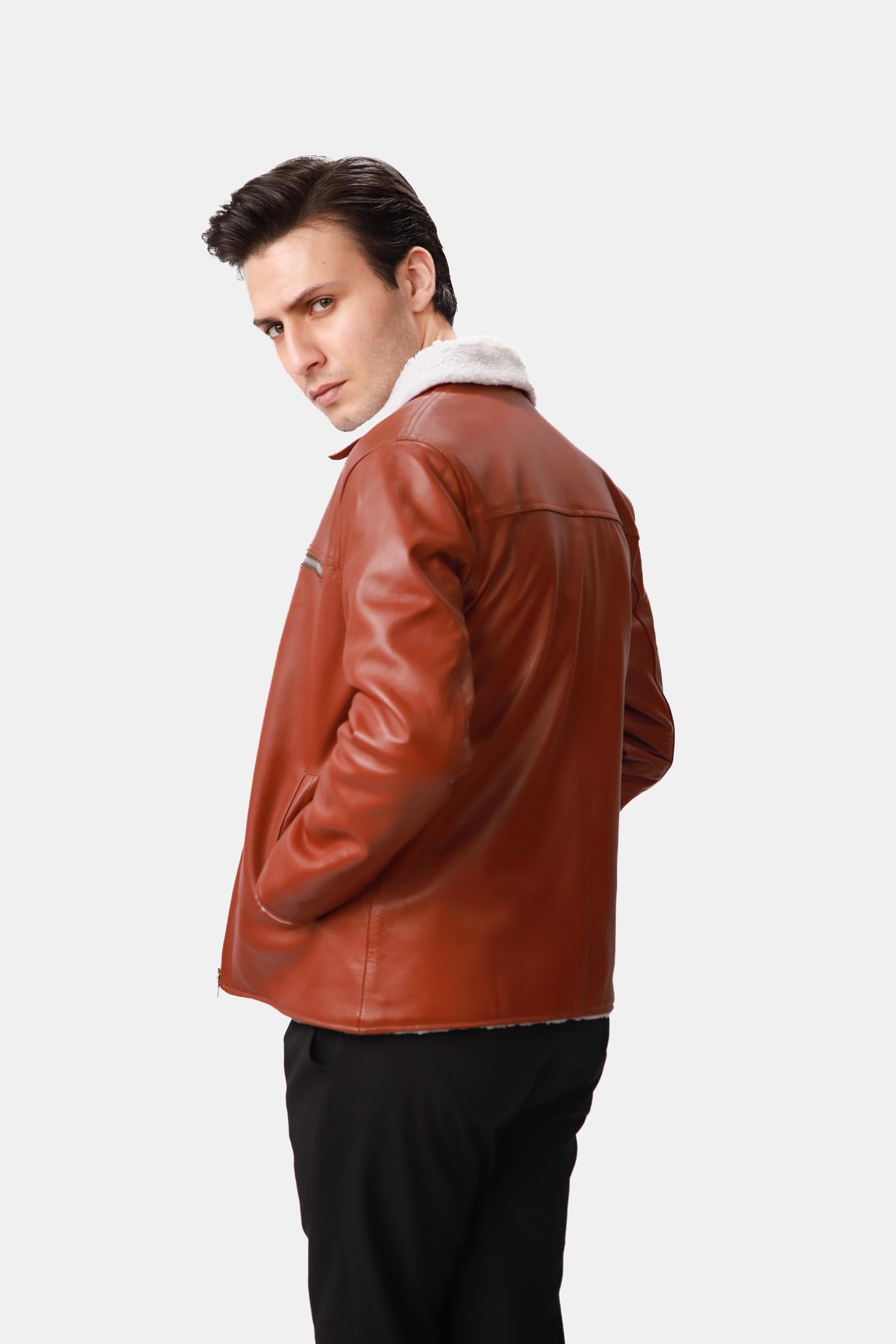 Leather Biker Jacket For Men