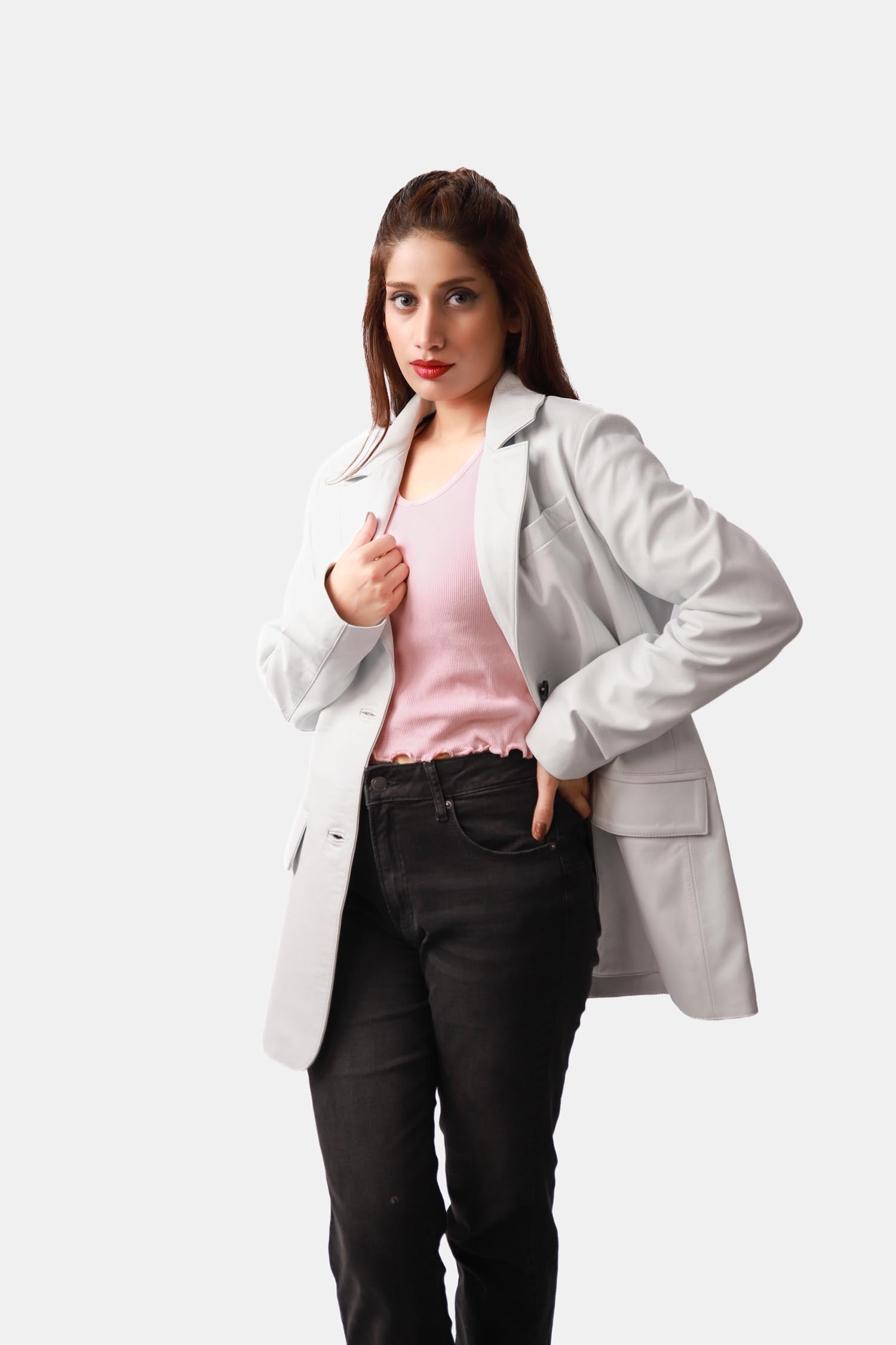 White Blazer Coat For Women