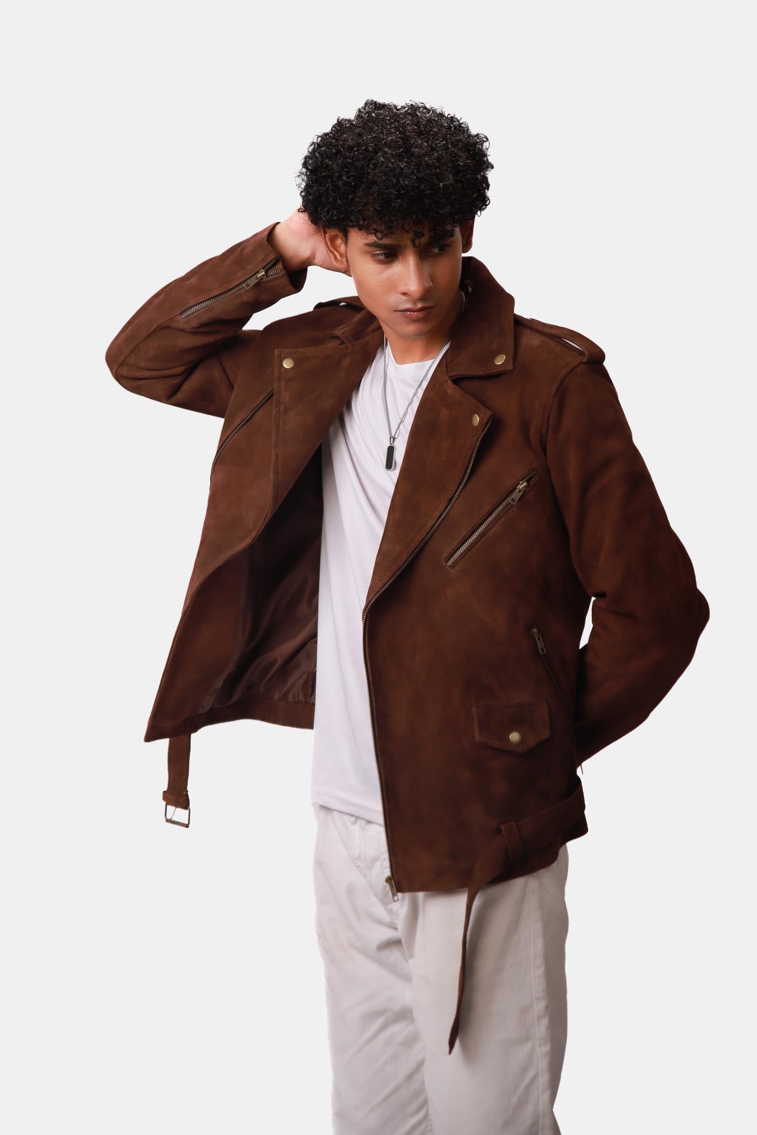 Leather Biker Jacket For Men