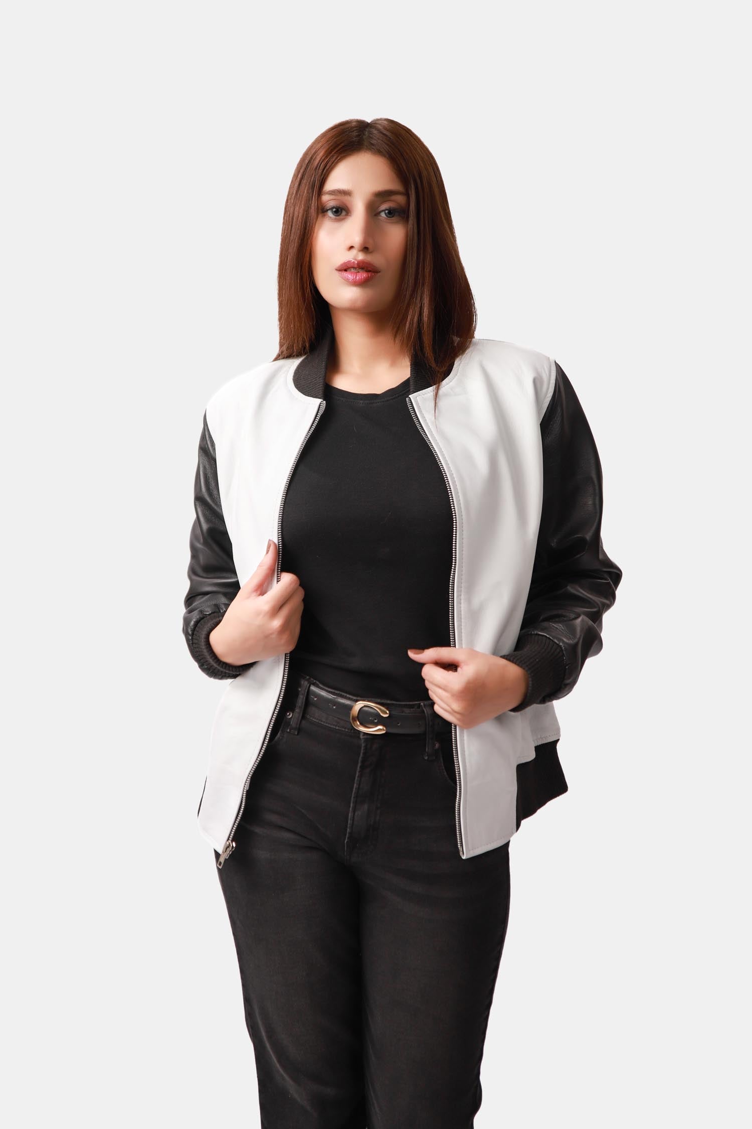 White & Black Jacket For Women