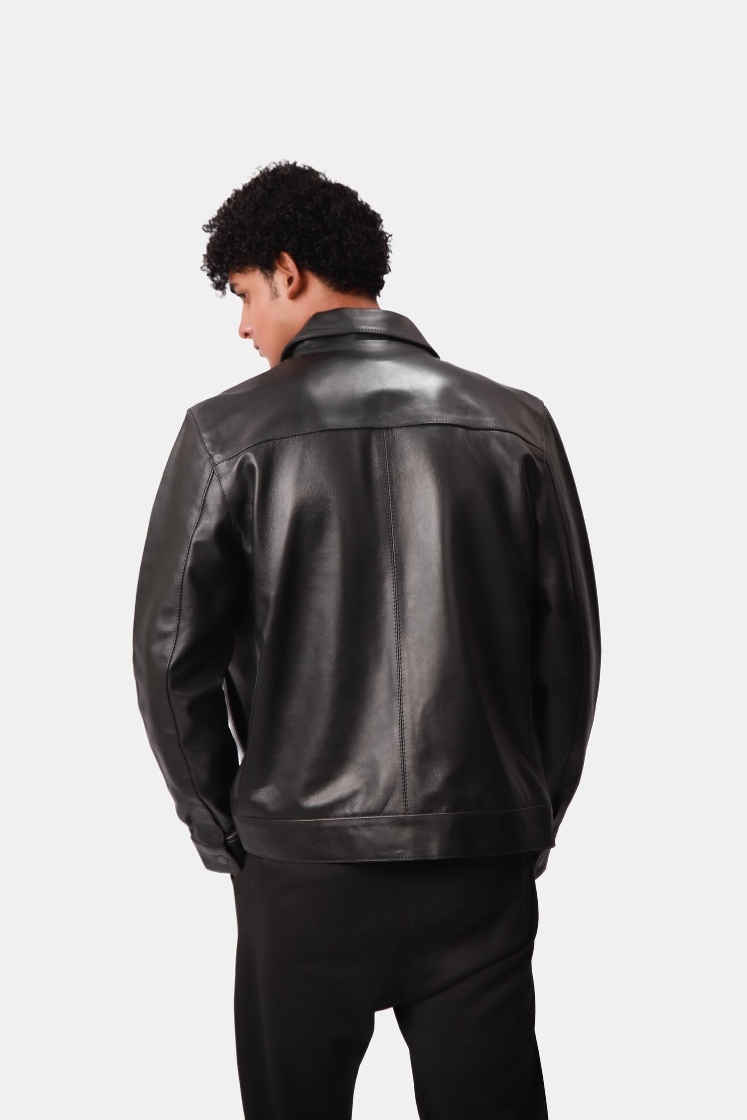 Black Leather Jacket For Men