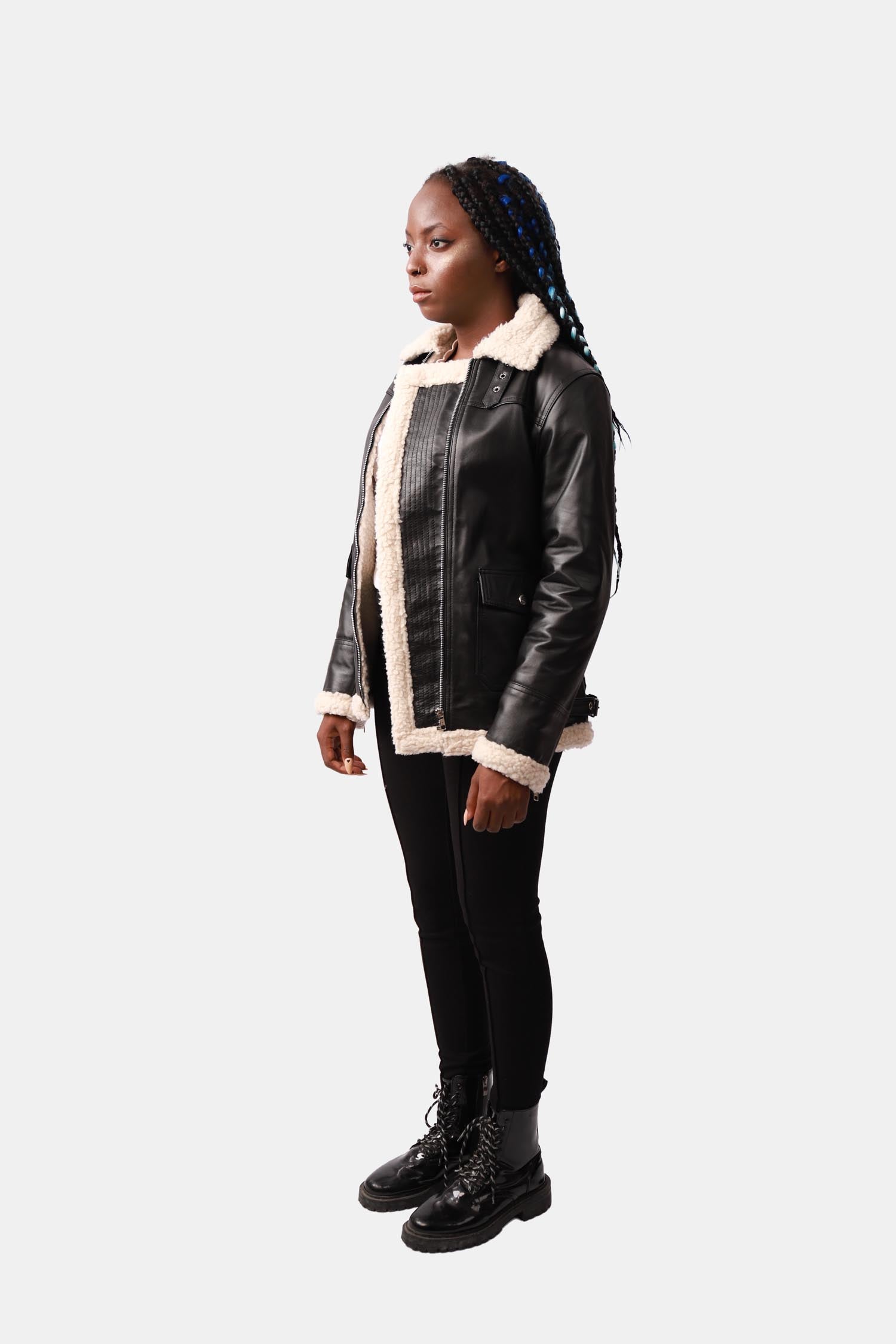 Bomber Leather Jacket For Women