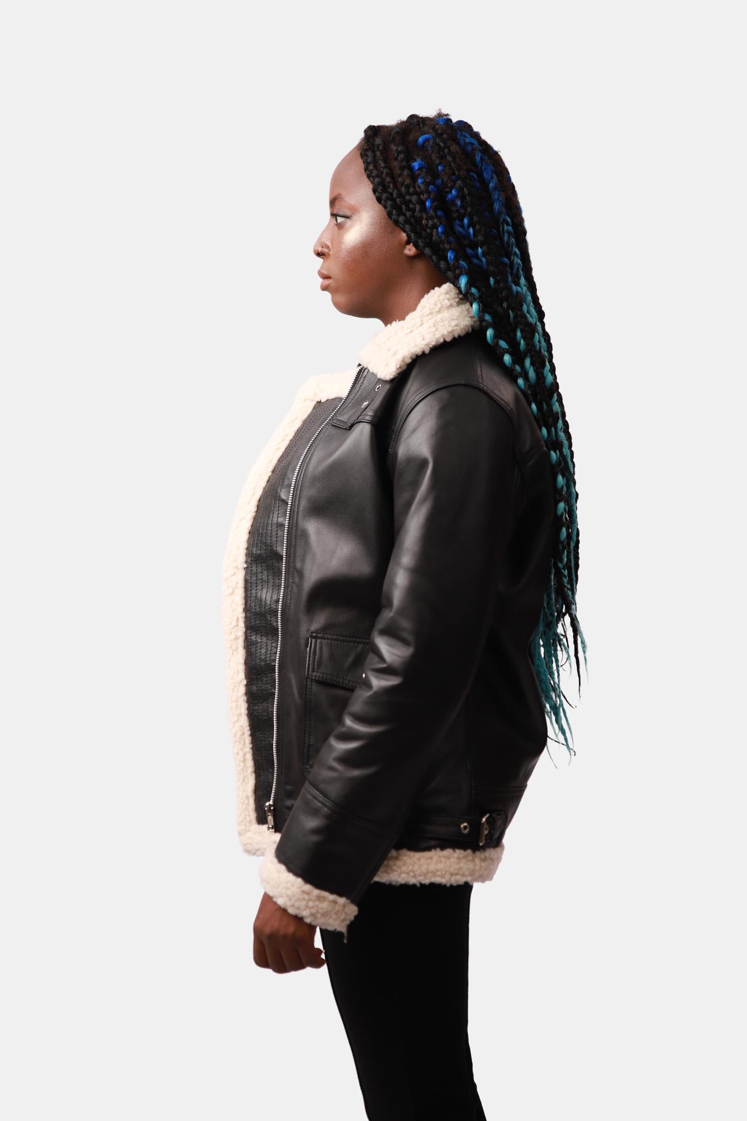 Bomber Leather Jacket For Women