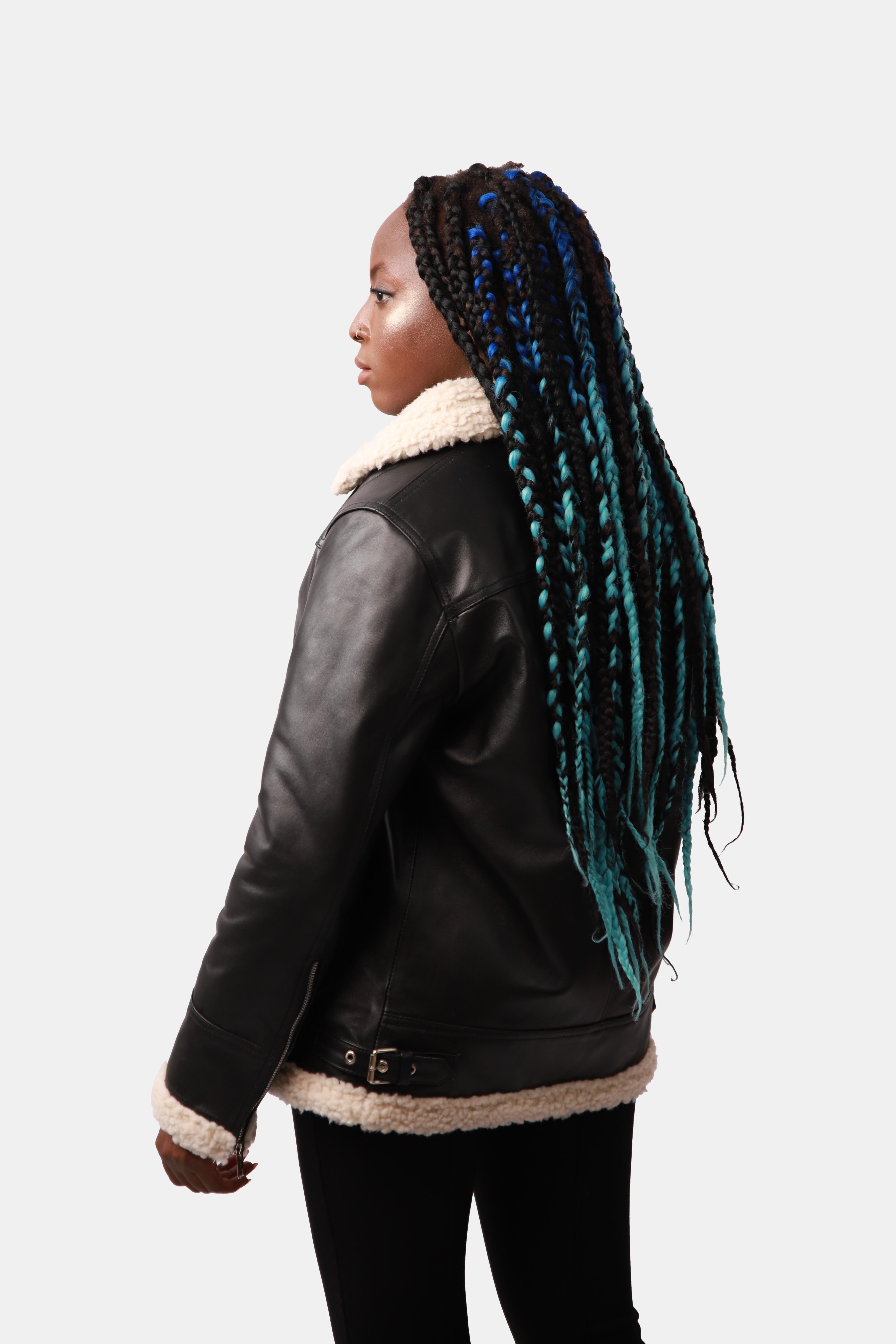Bomber Leather Jacket For Women
