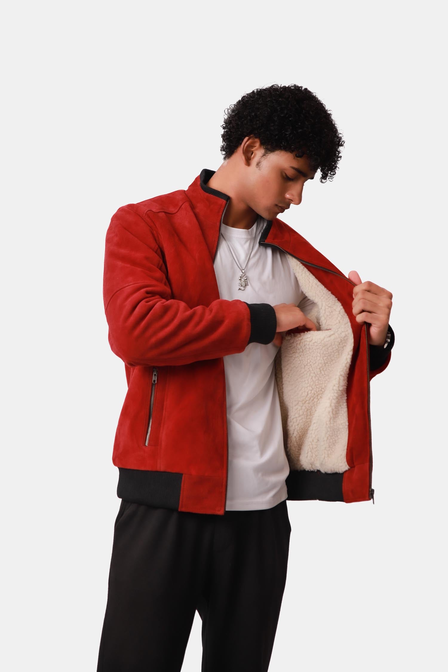 Red Leather Jacket For Men