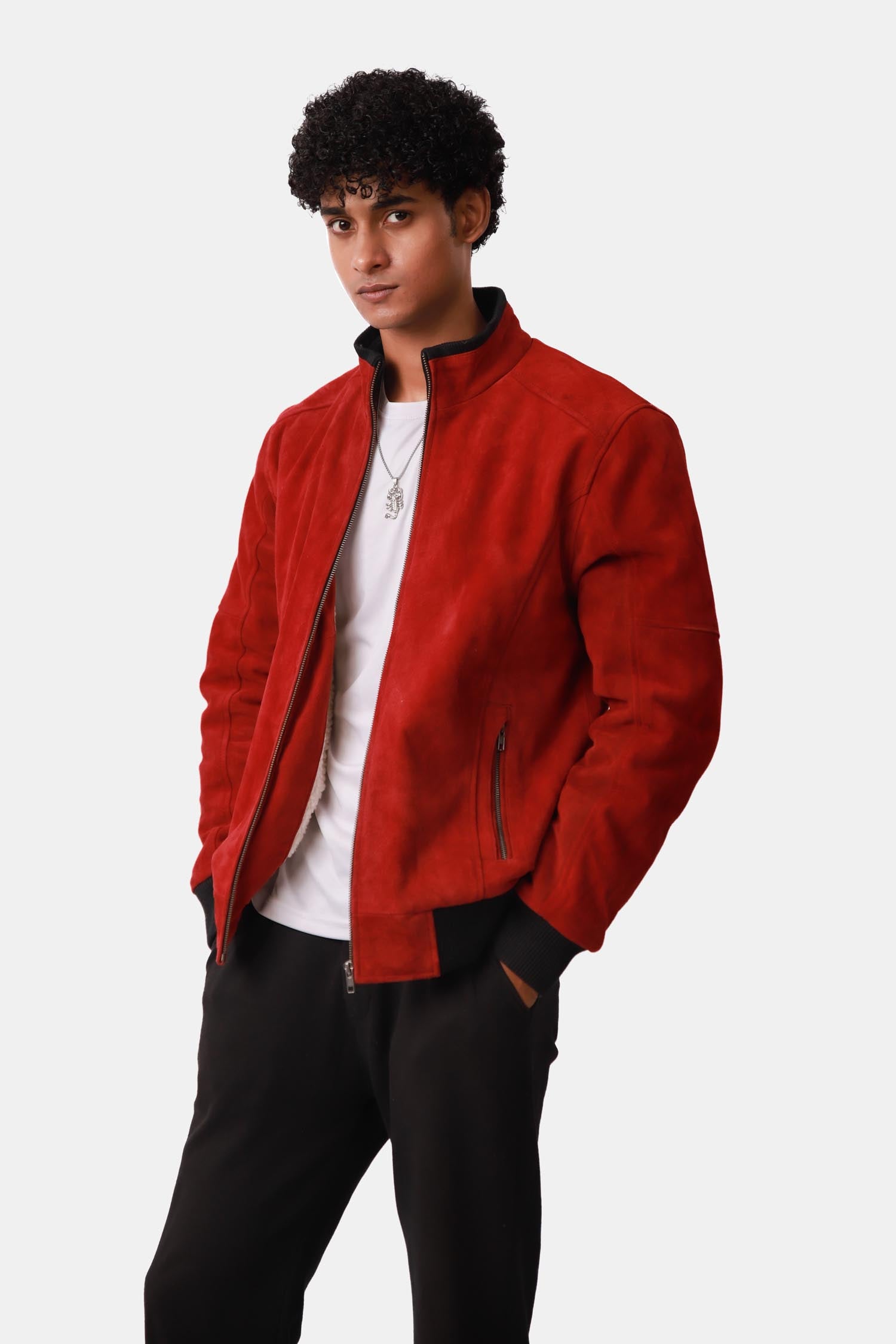Red Leather Jacket For Men