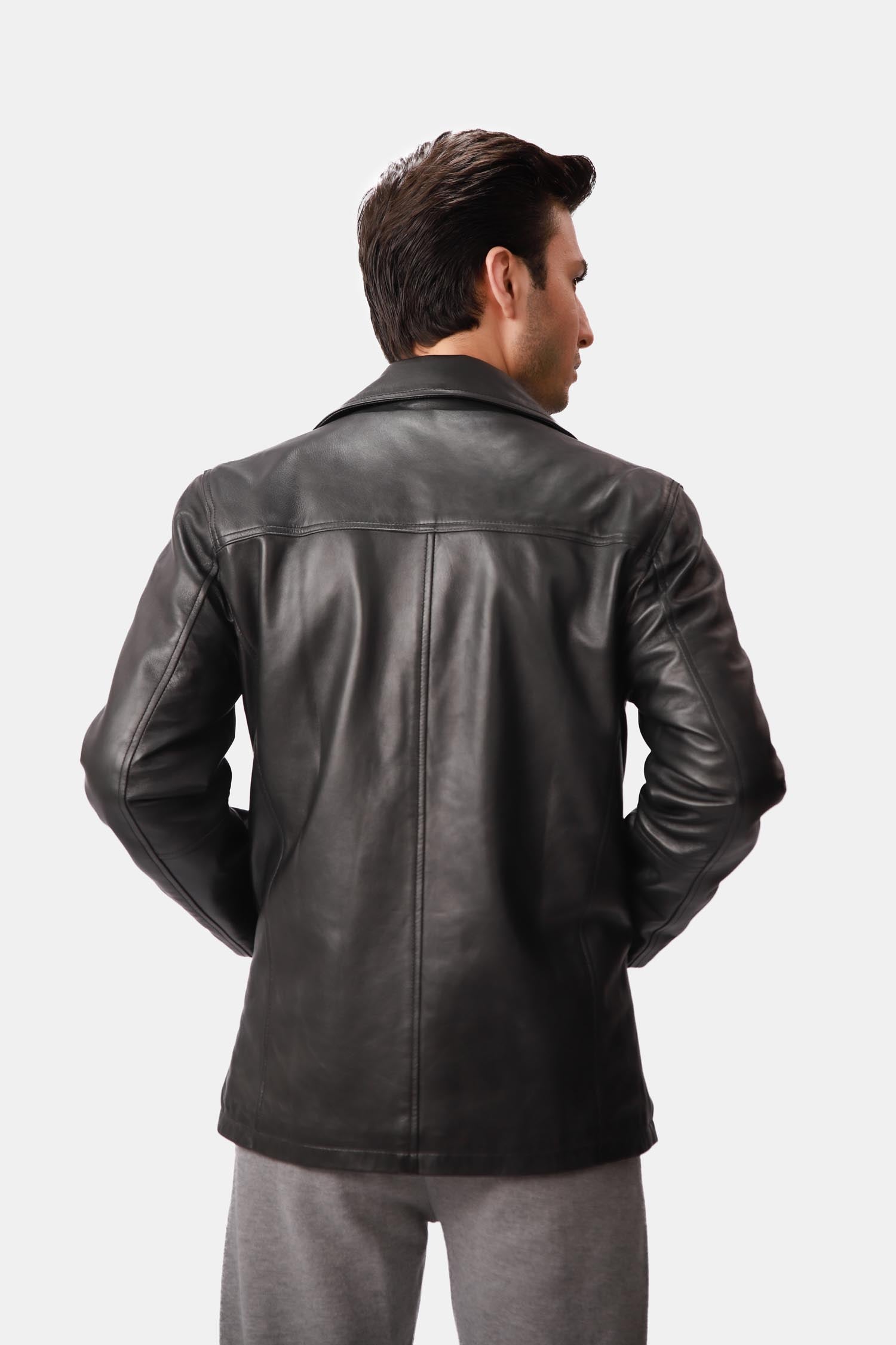 Black Leather Coat