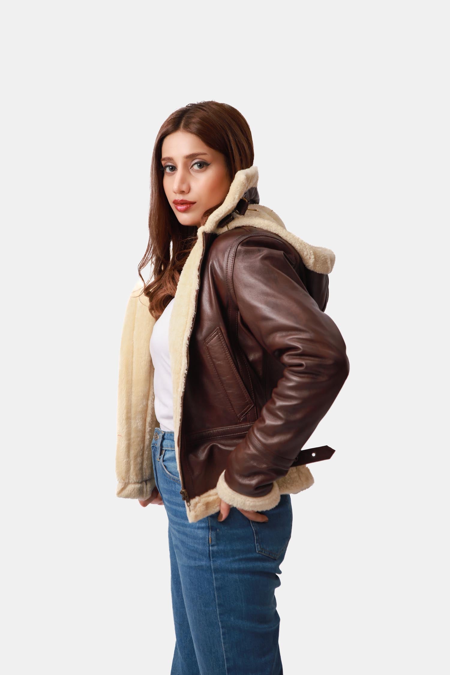 B3 Bomber Aviator Leather Jacket