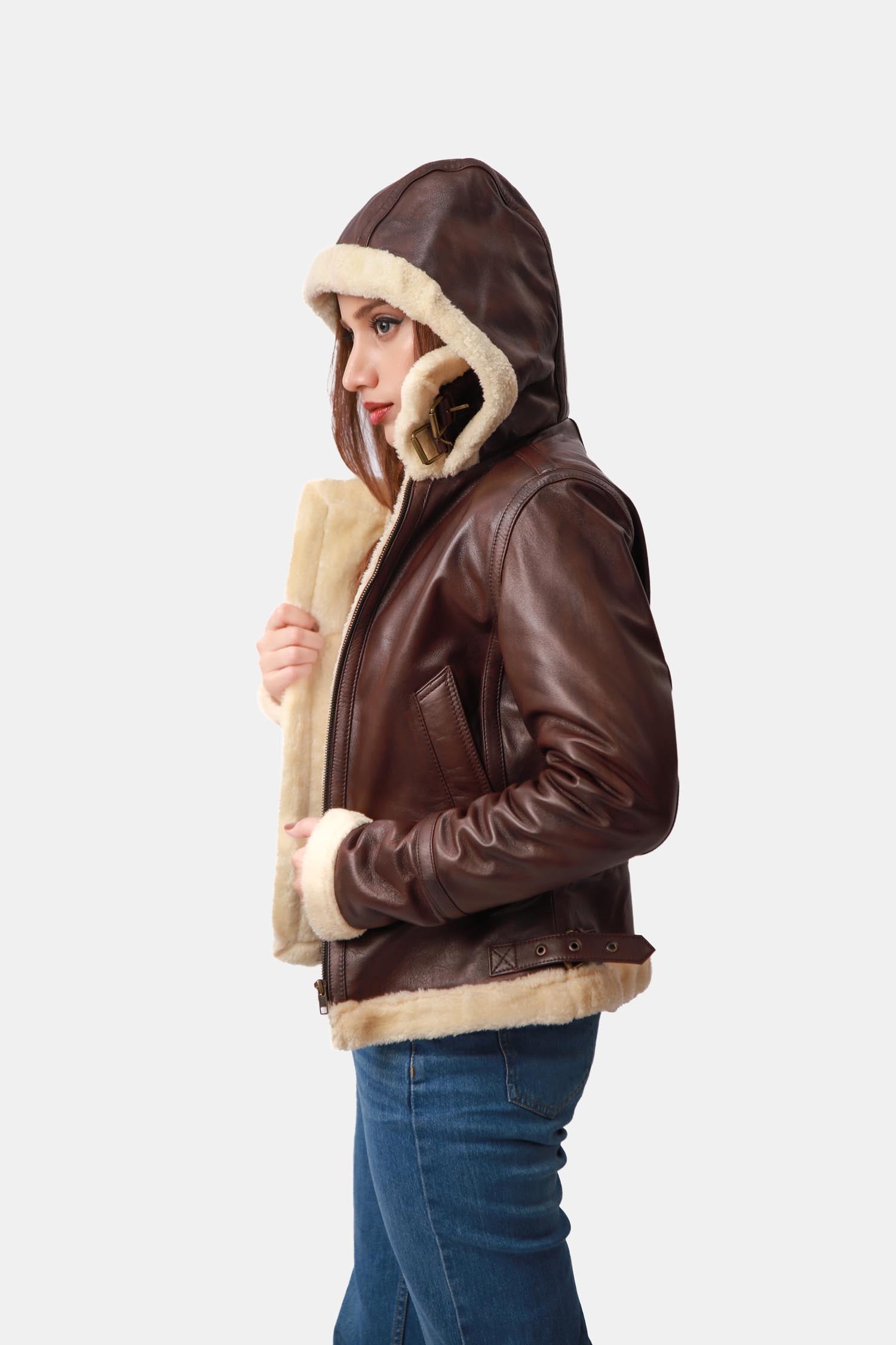 B3 Bomber Aviator Leather Jacket