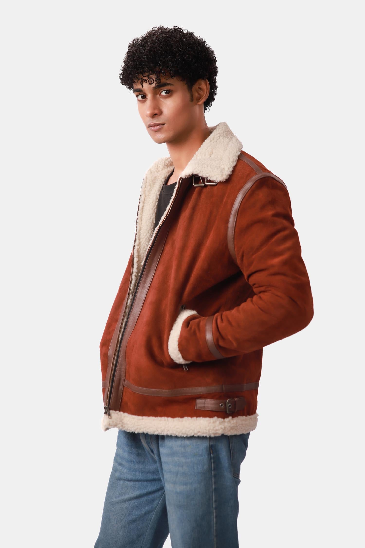 Aviator Leather Jacket For Men