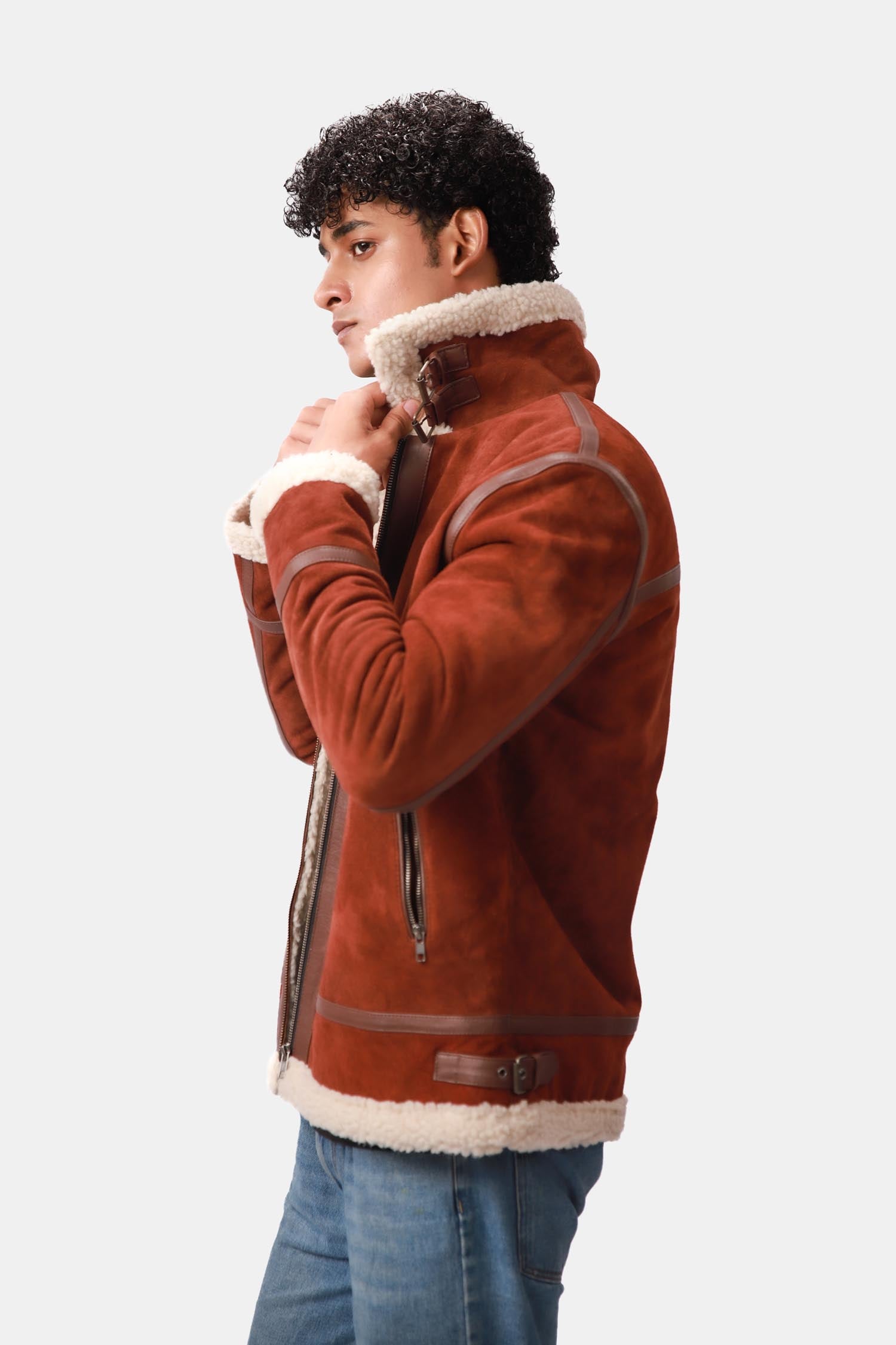 Aviator Leather Jacket For Men