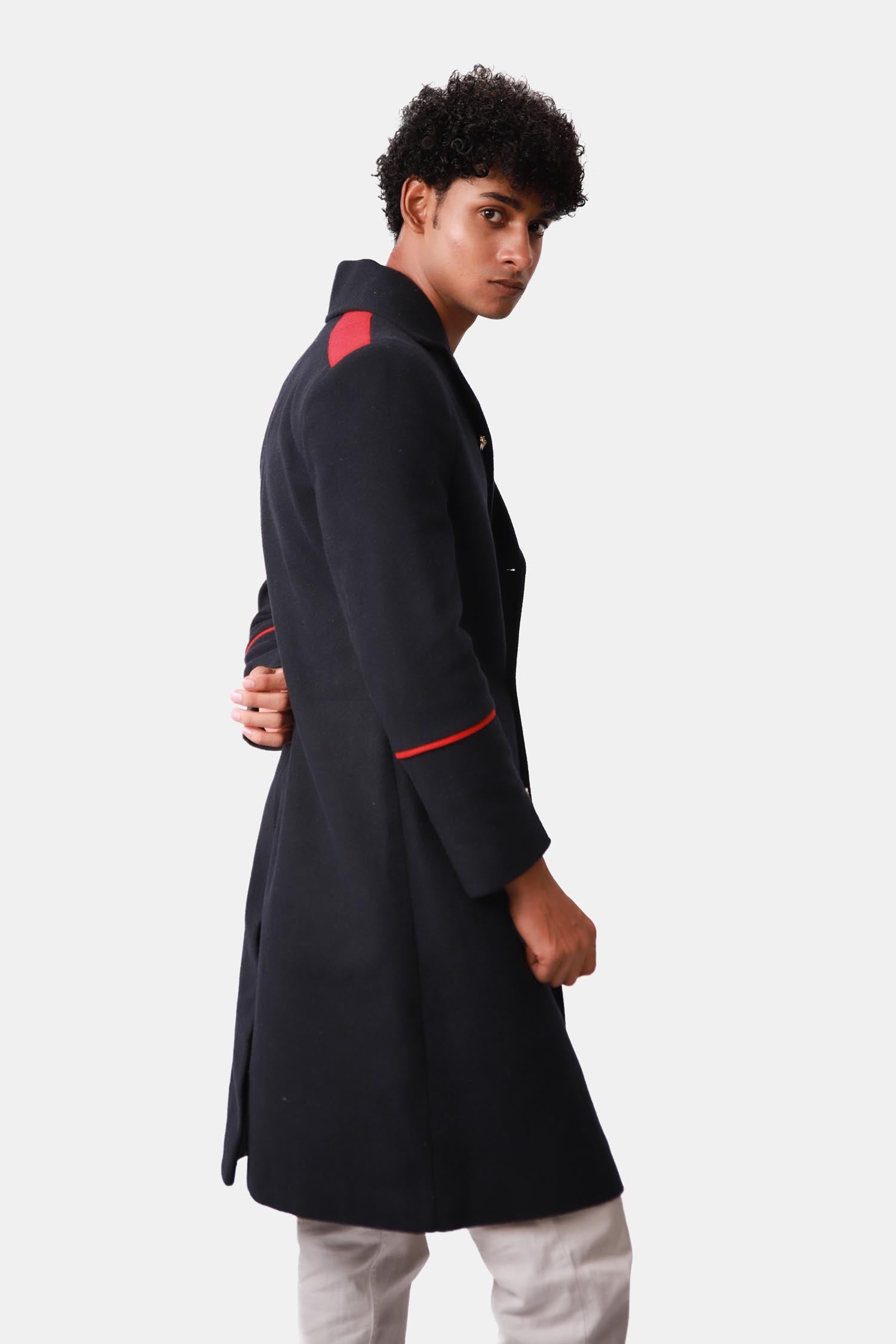 Dark blue Coat For Men