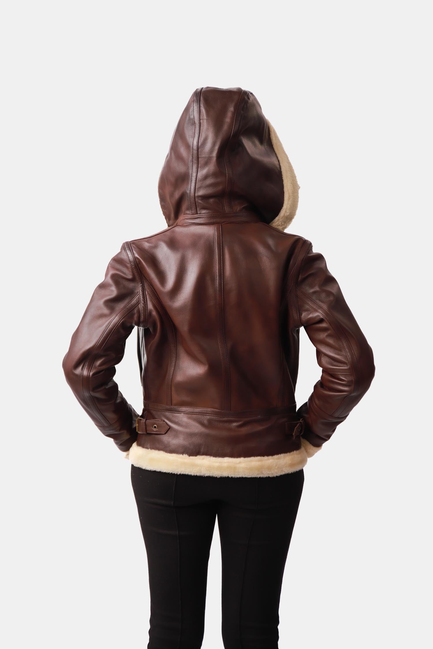 Dark Brown Bomber Leather Jacket
