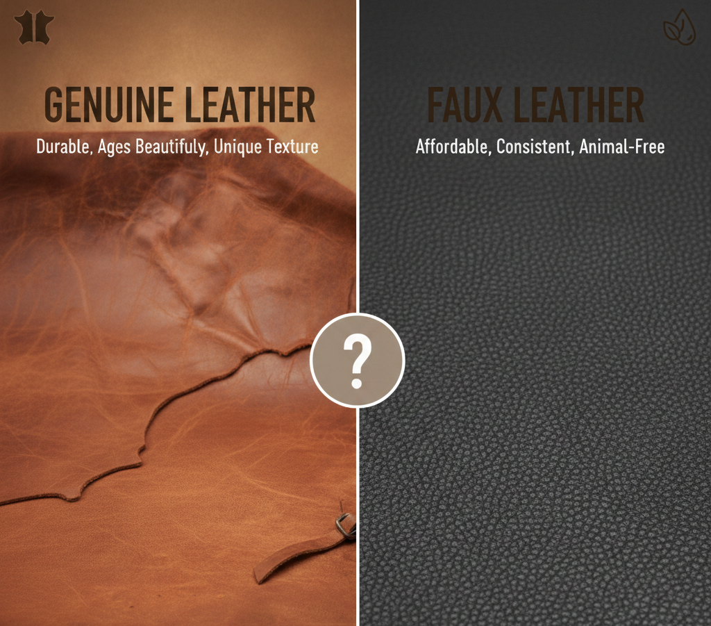 Genuine Leather vs. Faux Leather – What You Need to Know