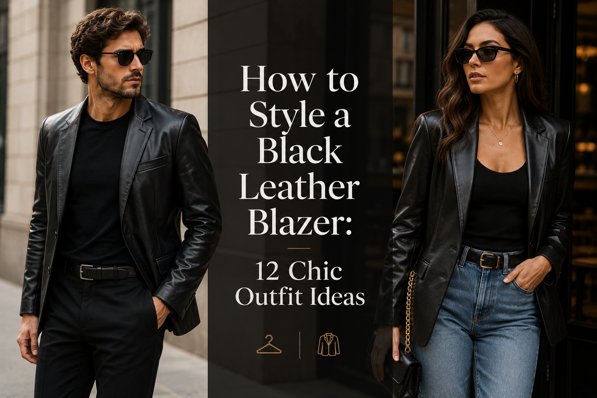 How to Style a Black Leather Blazer: 12 Chic Outfit Ideas