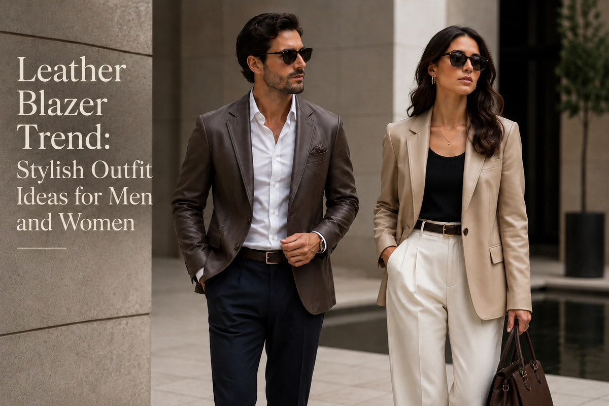 Leather Blazer Trend Stylish Outfit Ideas for Men and Women