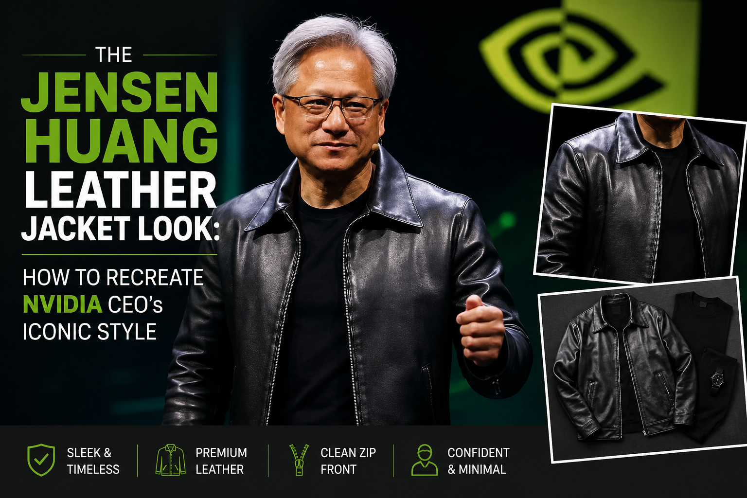 The Jensen Huang Leather Jacket Look: How to Recreate Nvidia CEO’s Iconic Style