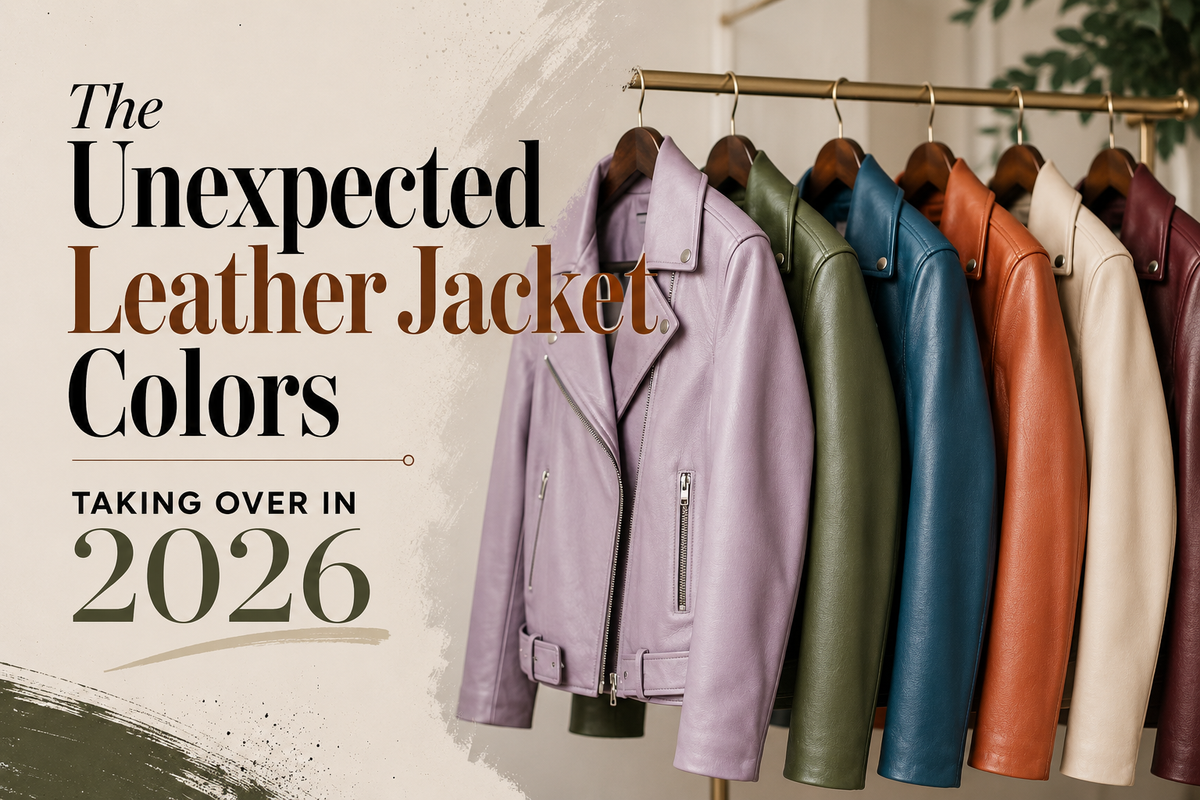 The Unexpected Leather Jacket Colors Taking Over in 2026