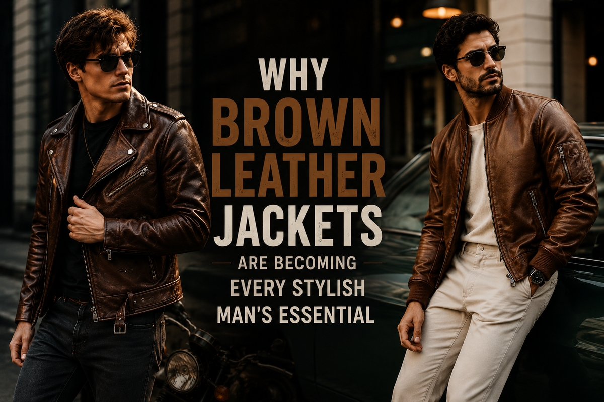 Why Brown Leather Jackets Are Becoming Every Stylish Man's Essential 