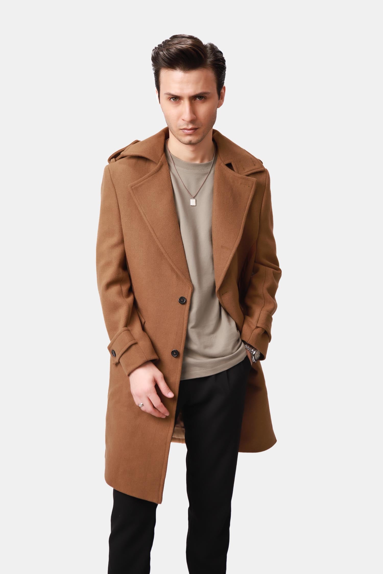 Wool Trench Coat For Men