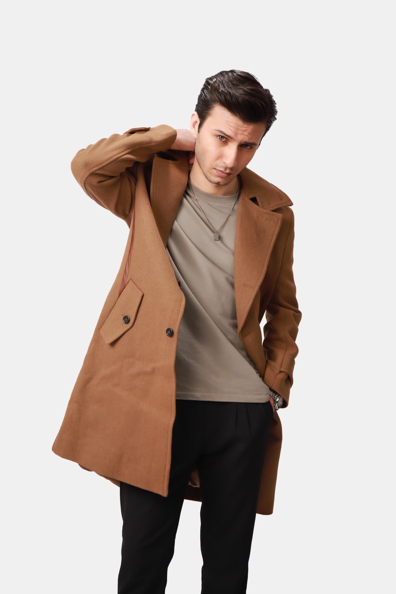 Wool Trench Coat For Men
