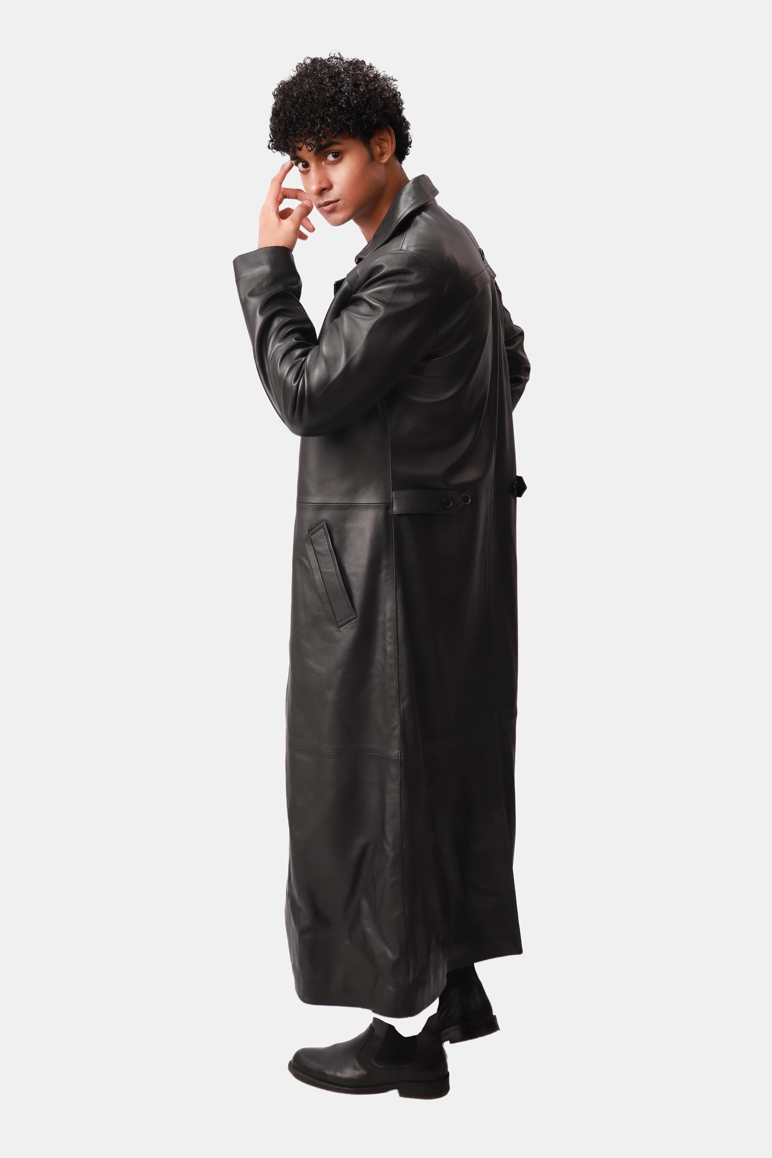 Leather Duster Coat For Men
