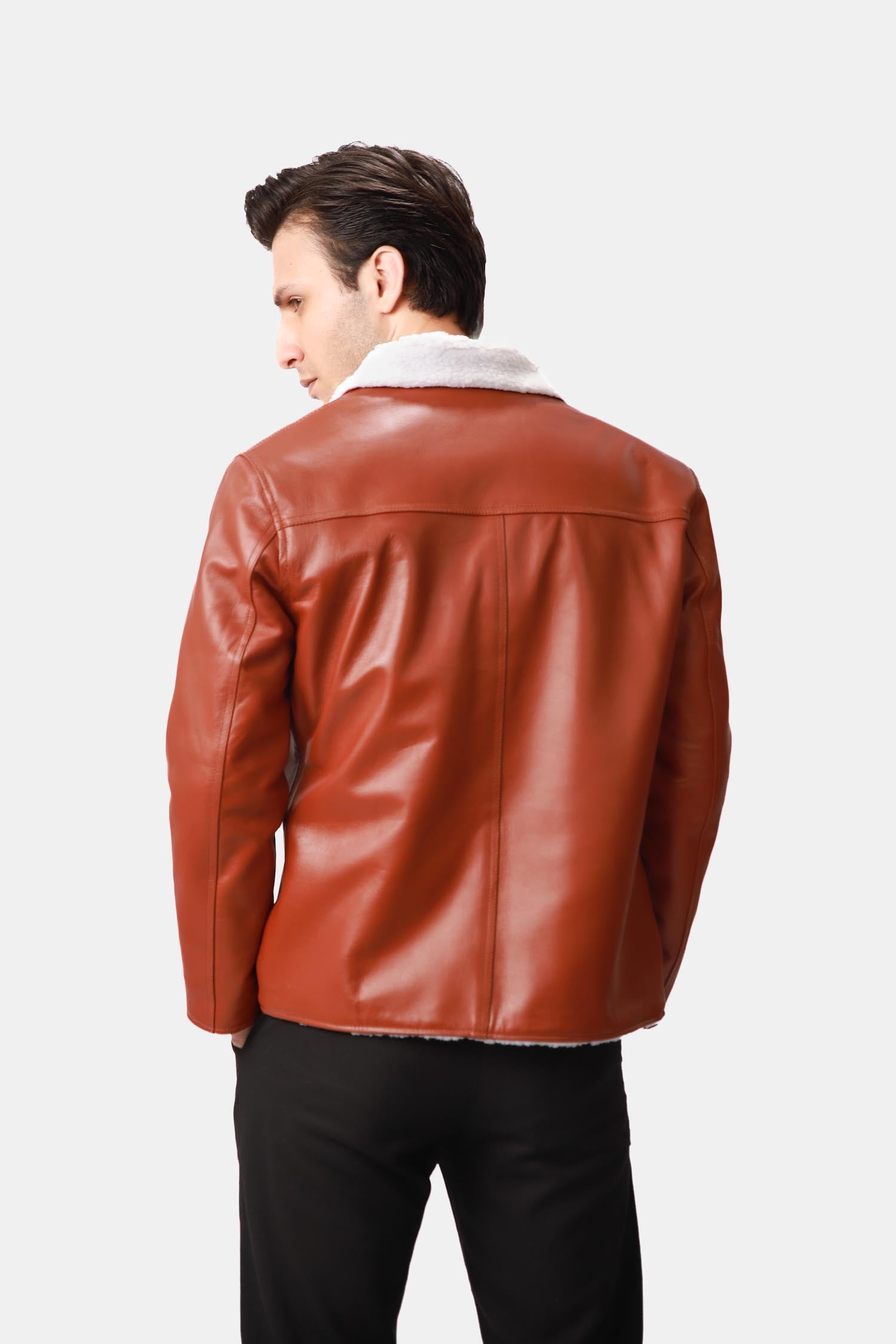 Leather Biker Jacket For Men