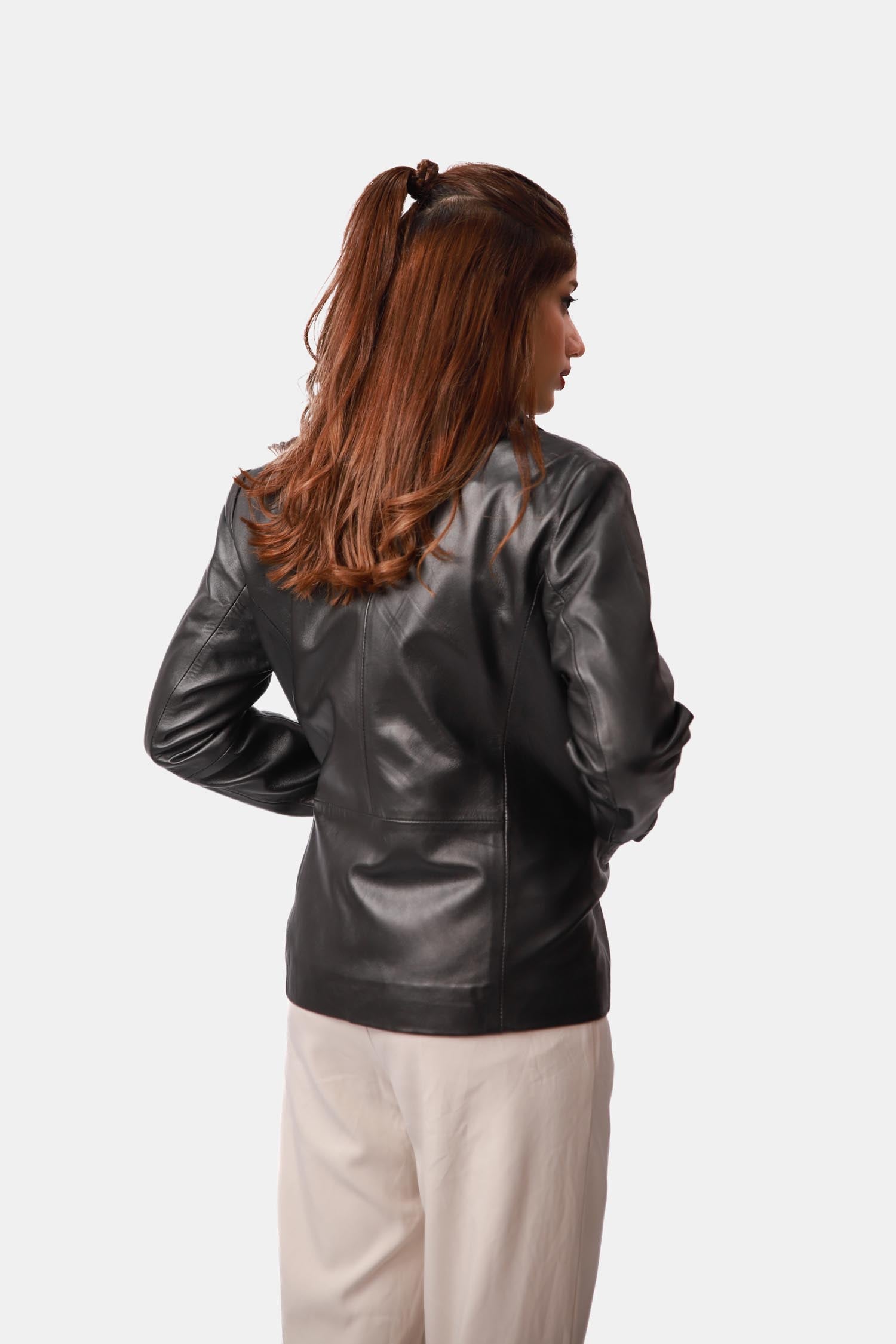 Matte Black Blazer For Women