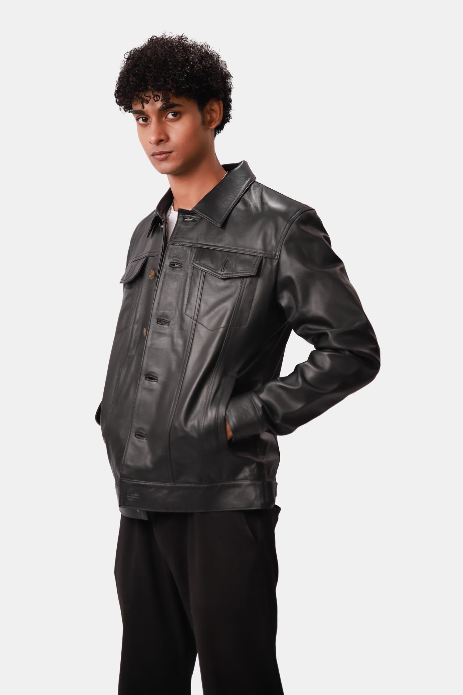 Black Leather Jacket For Men