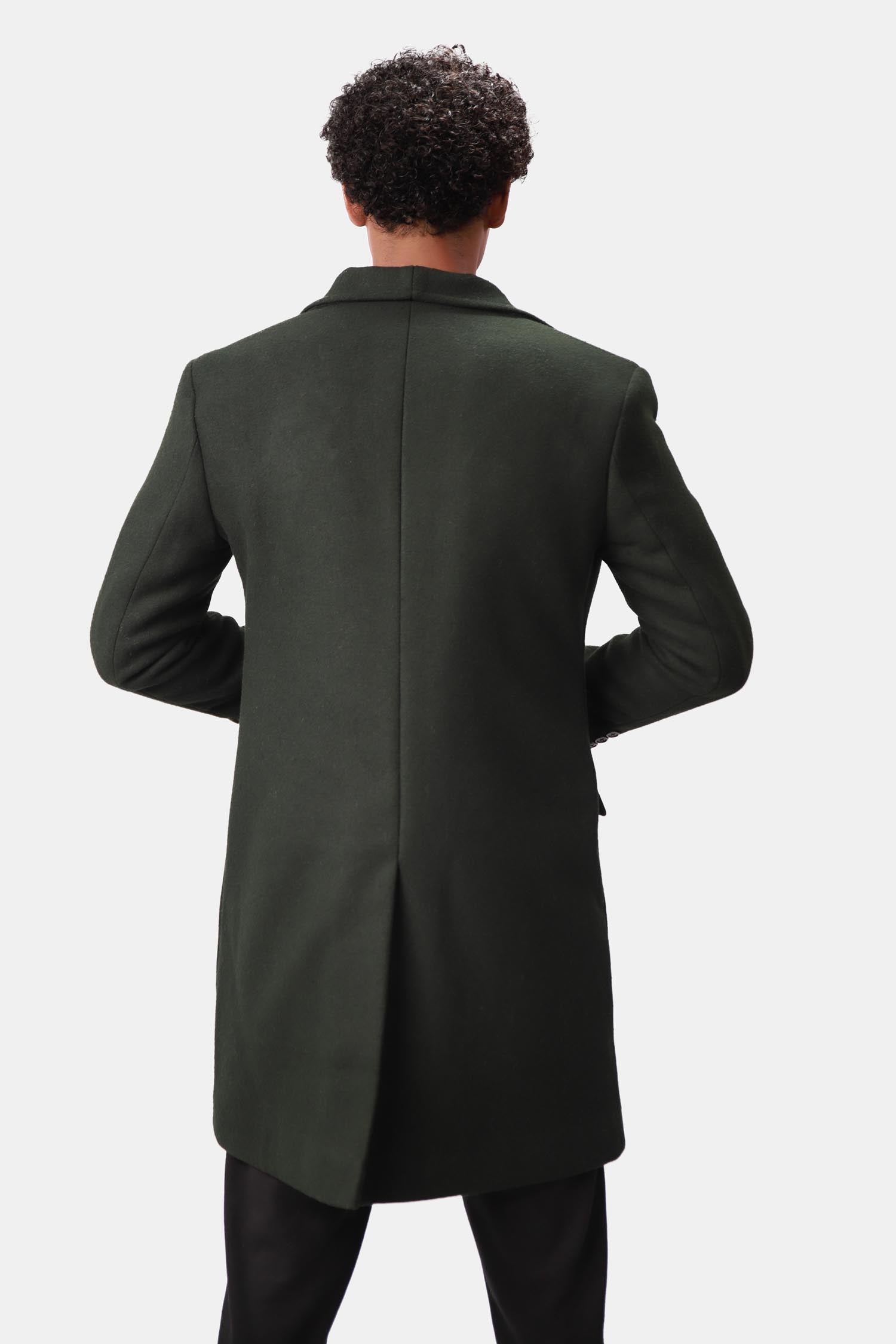 Black Wool Coat For Men