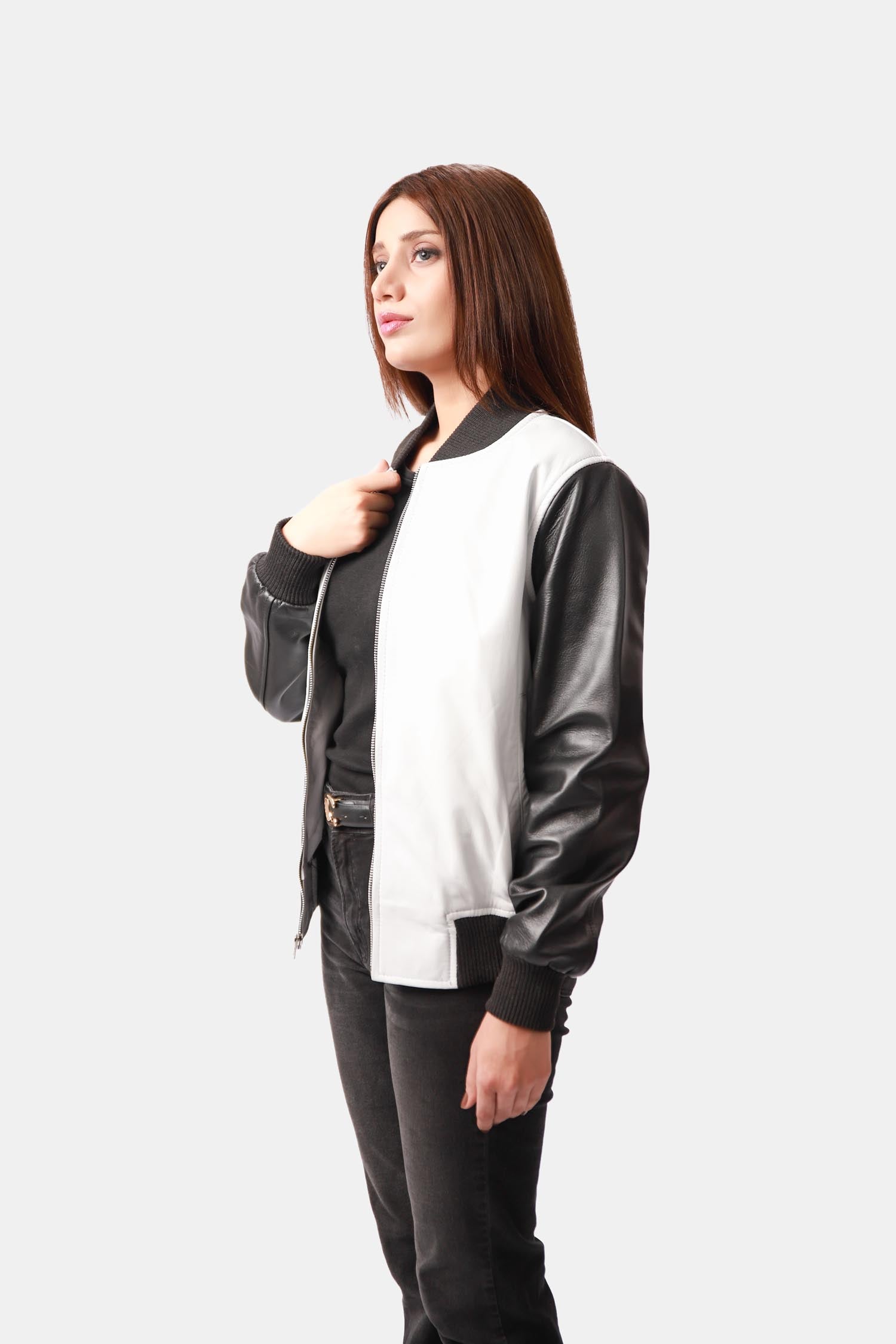 White & Black Jacket For Women