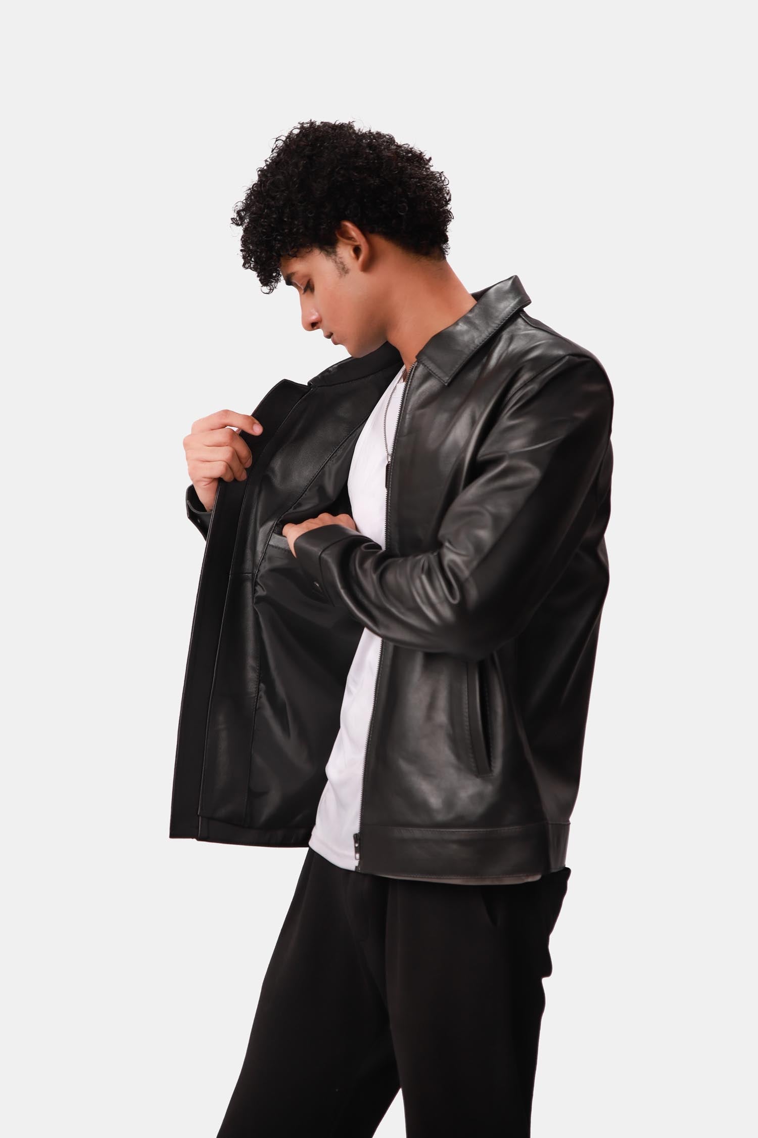 Black Leather Jacket For Men
