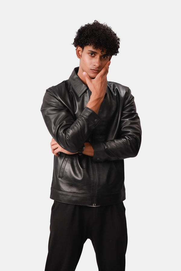 Black Leather Jacket For Men