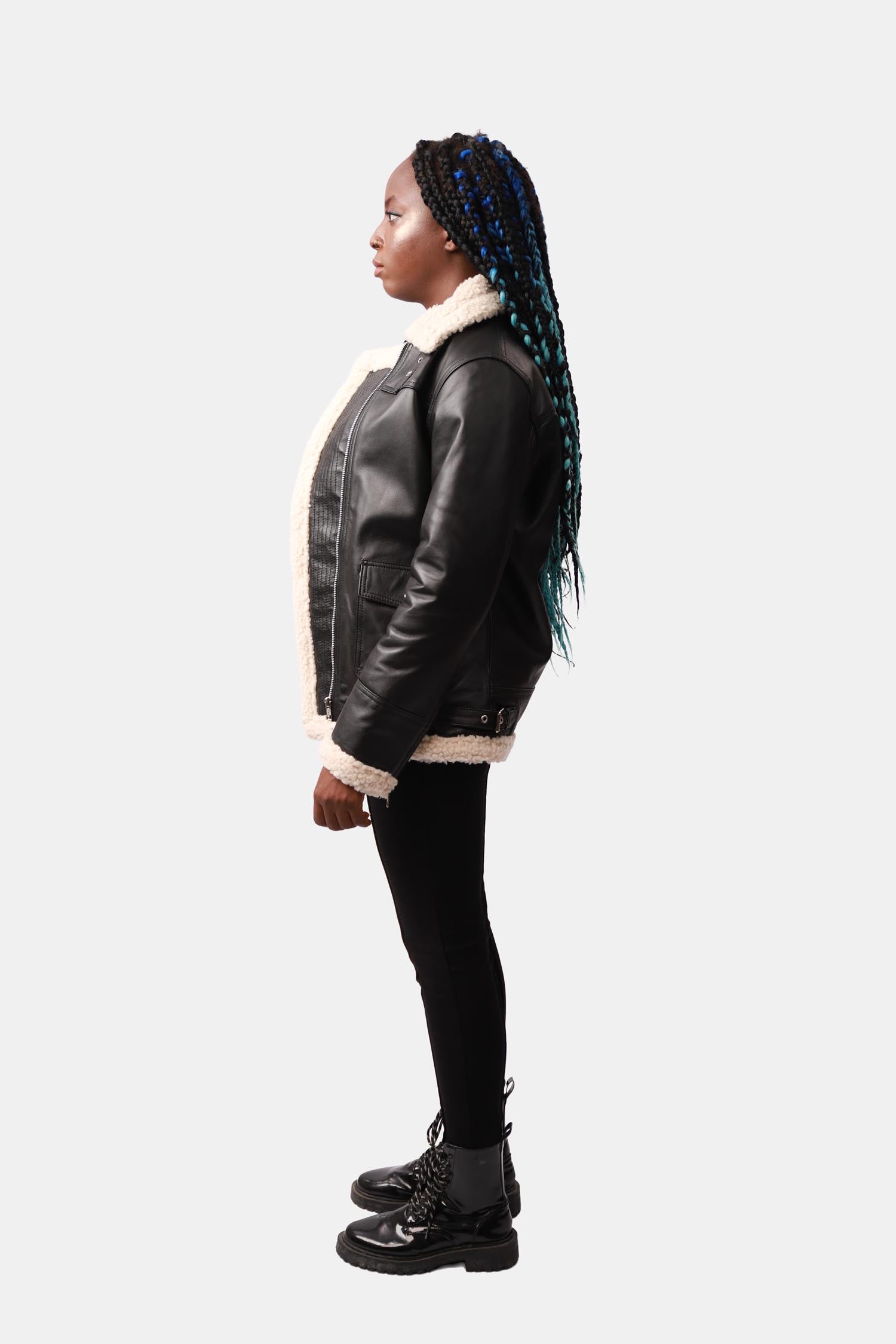Bomber Leather Jacket For Women