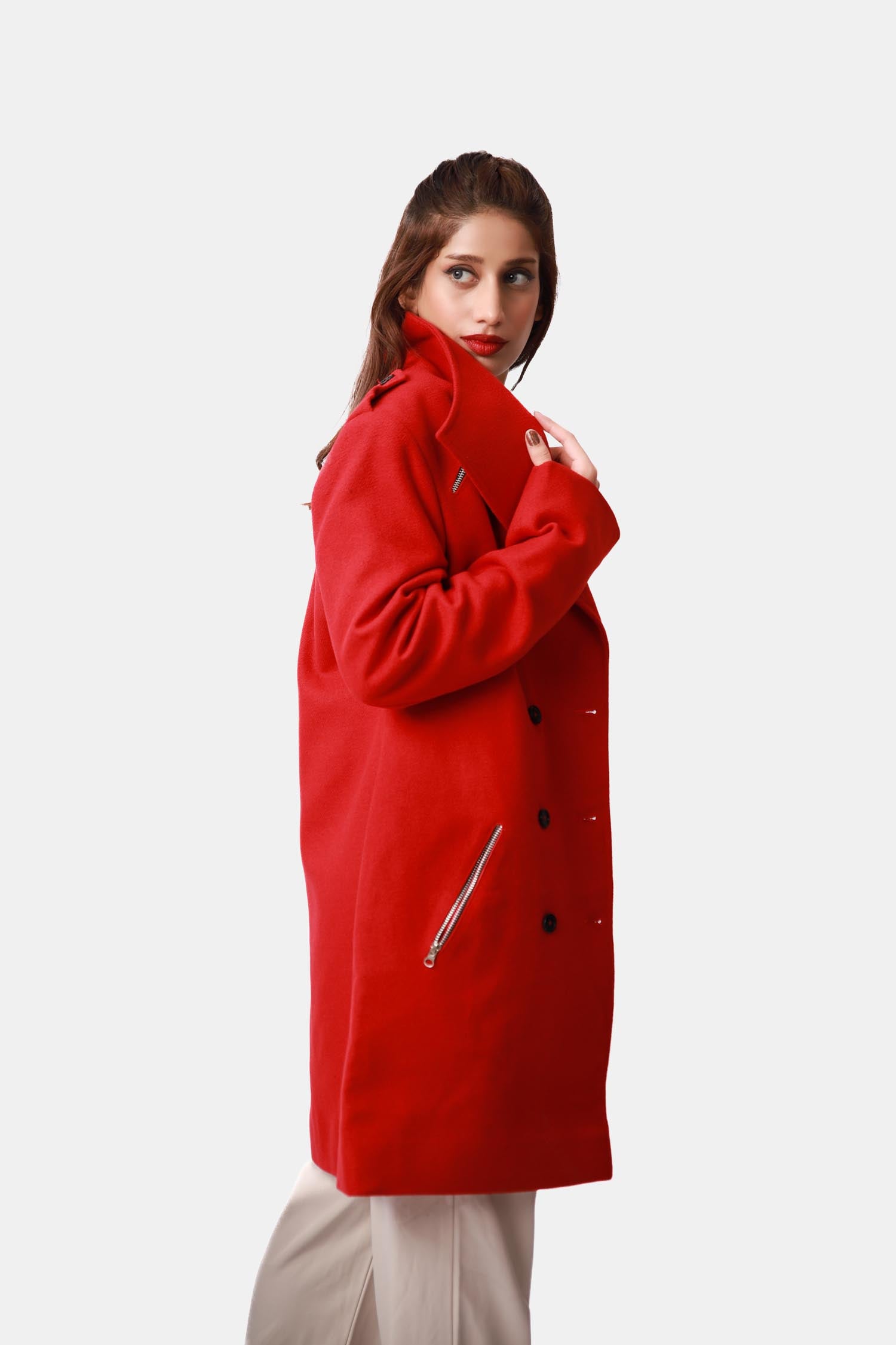 Wool Overcoat for Womens
