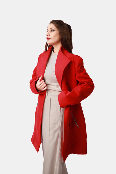 Wool Overcoat for Womens