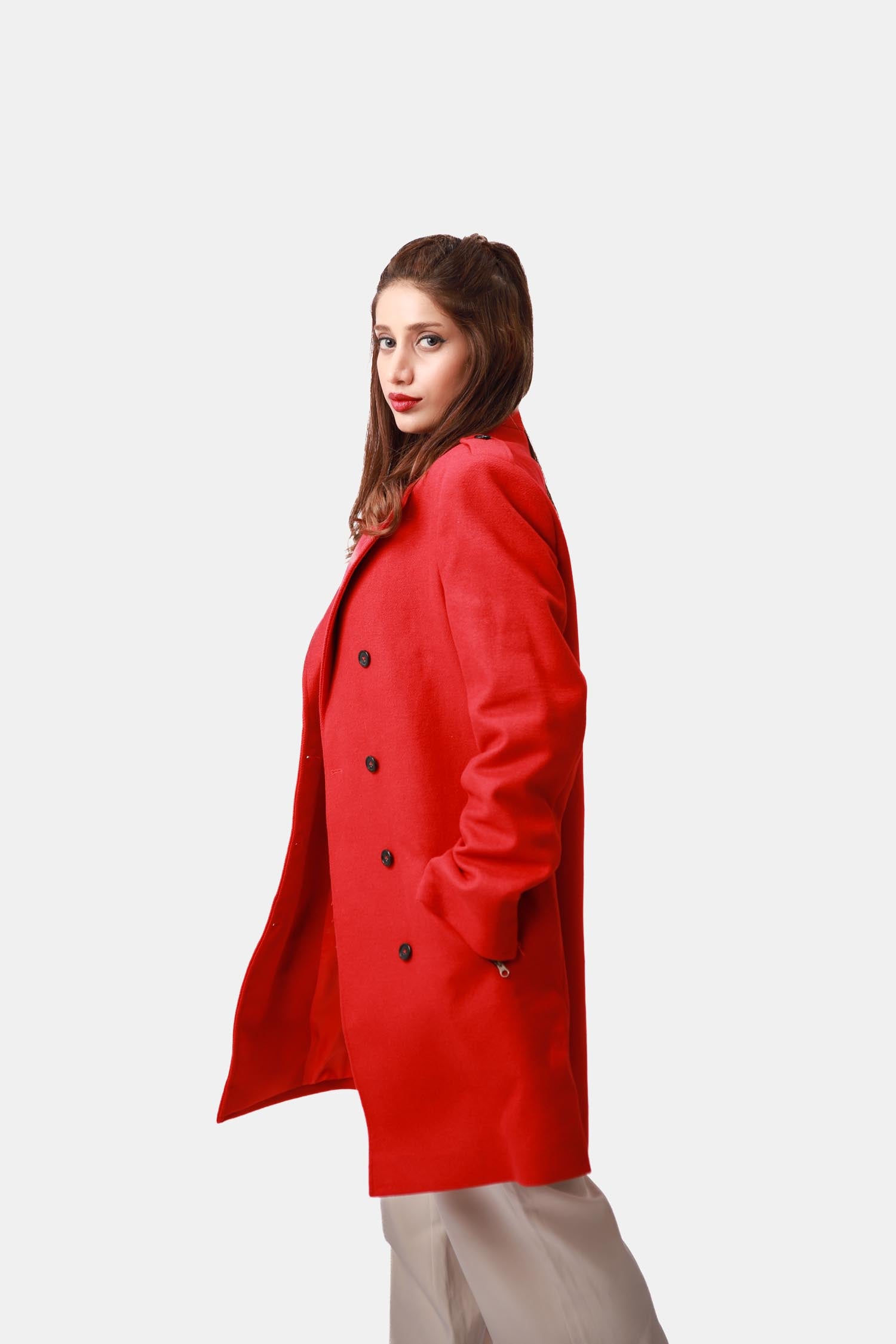Wool Overcoat for Womens