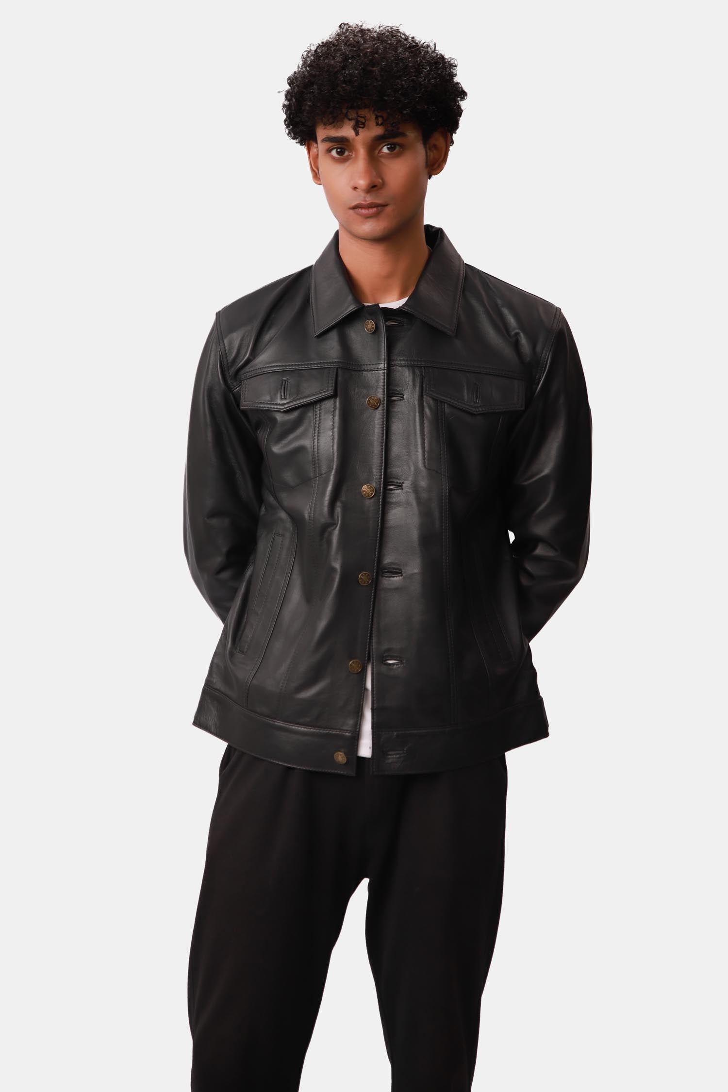 Black Leather Jacket For Men