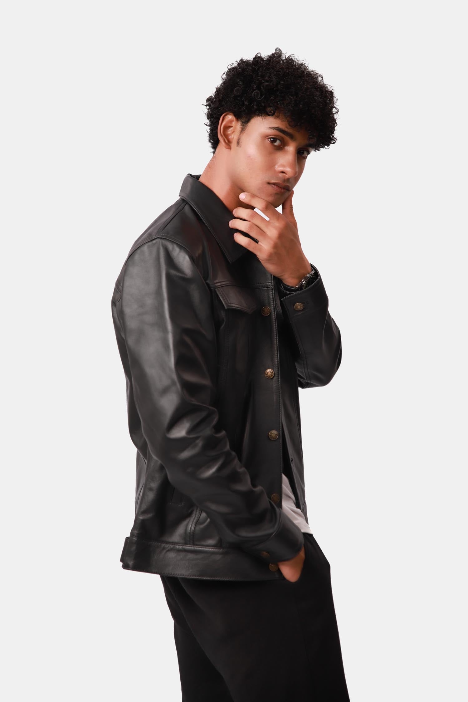 Black Leather Jacket For Men