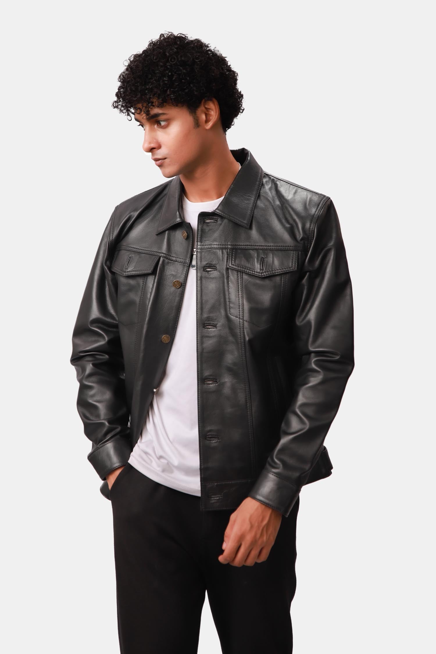 Black Leather Jacket For Men