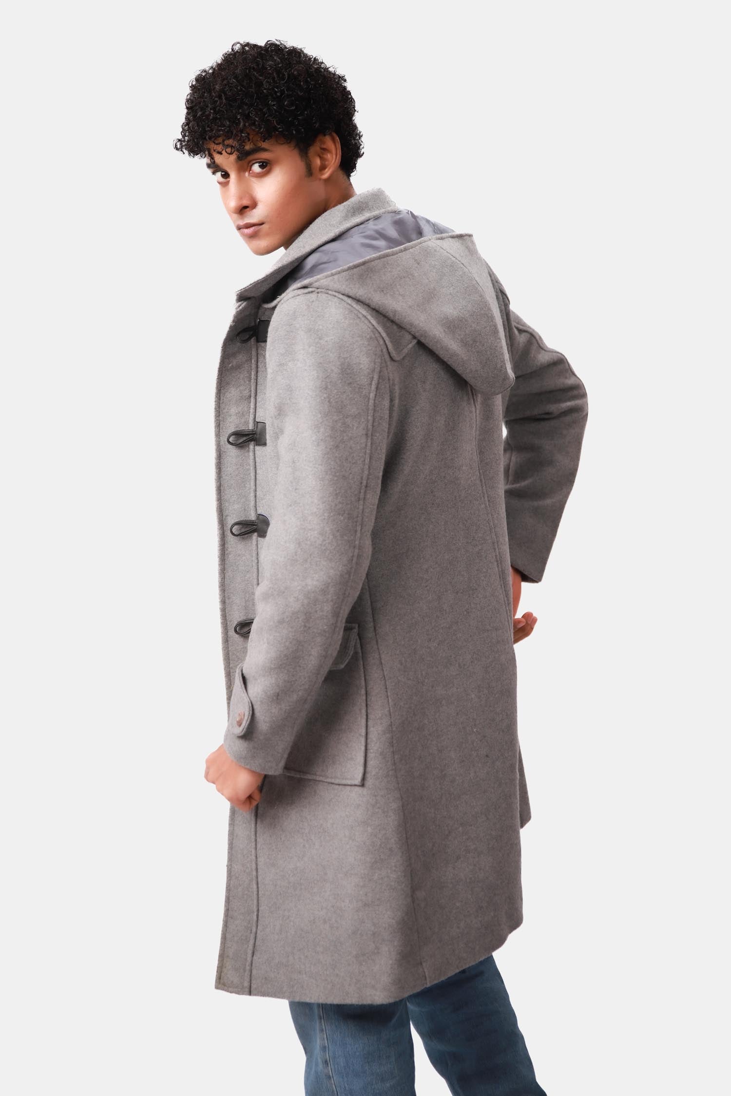 Gray Wool Coat For Men