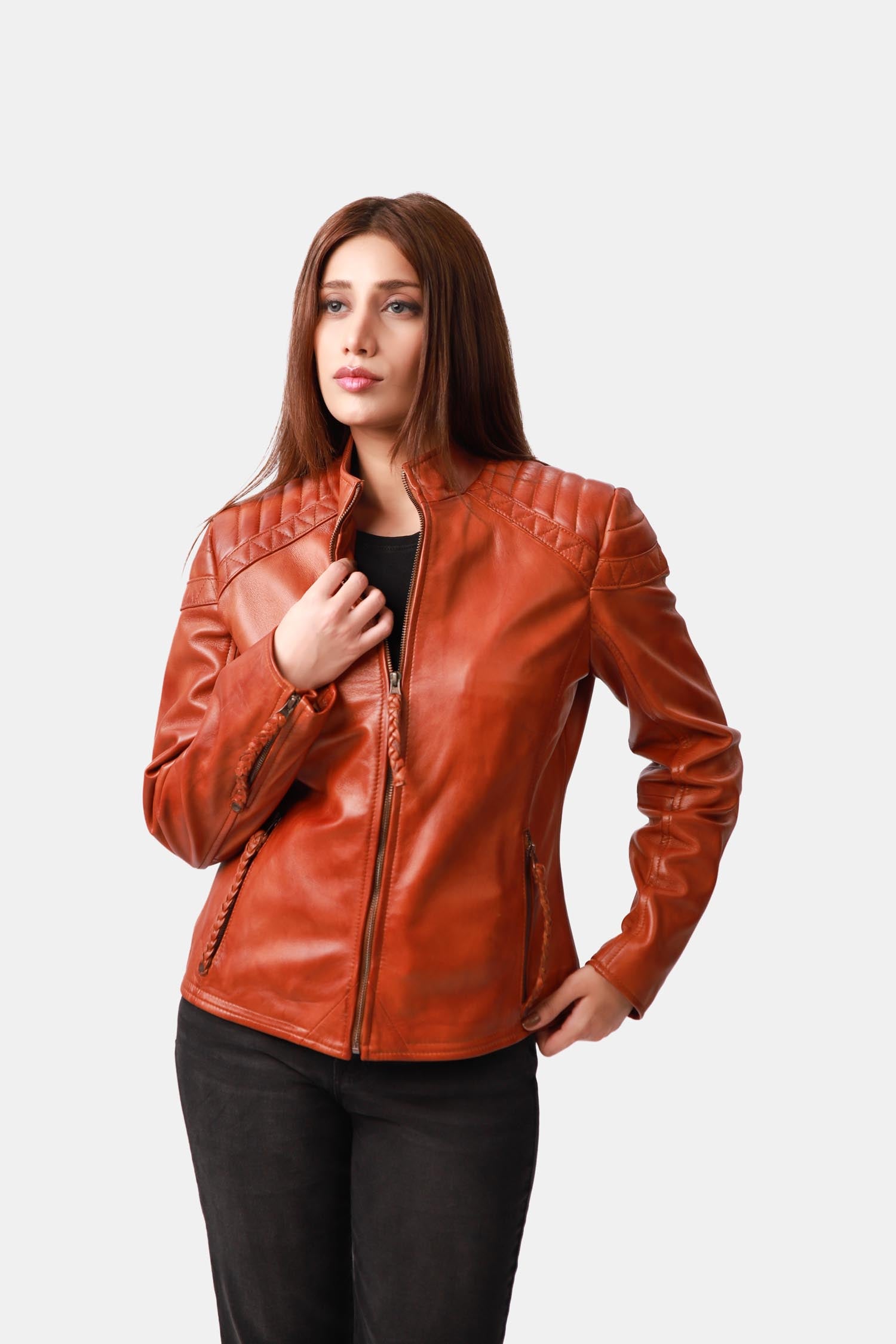 Cafe Racer Leather Jacket 